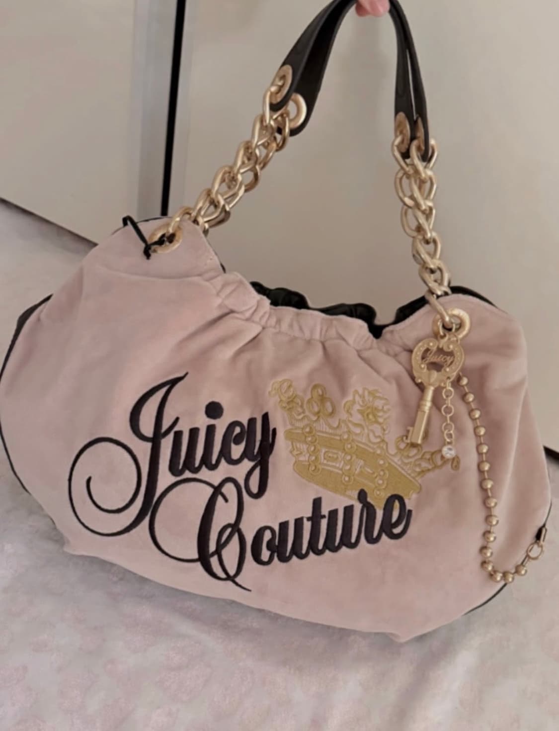 쥬시꾸뛰르 핑크 보부상 호보백 갸루 핀터깔 베메클 y2k 상품이미지1