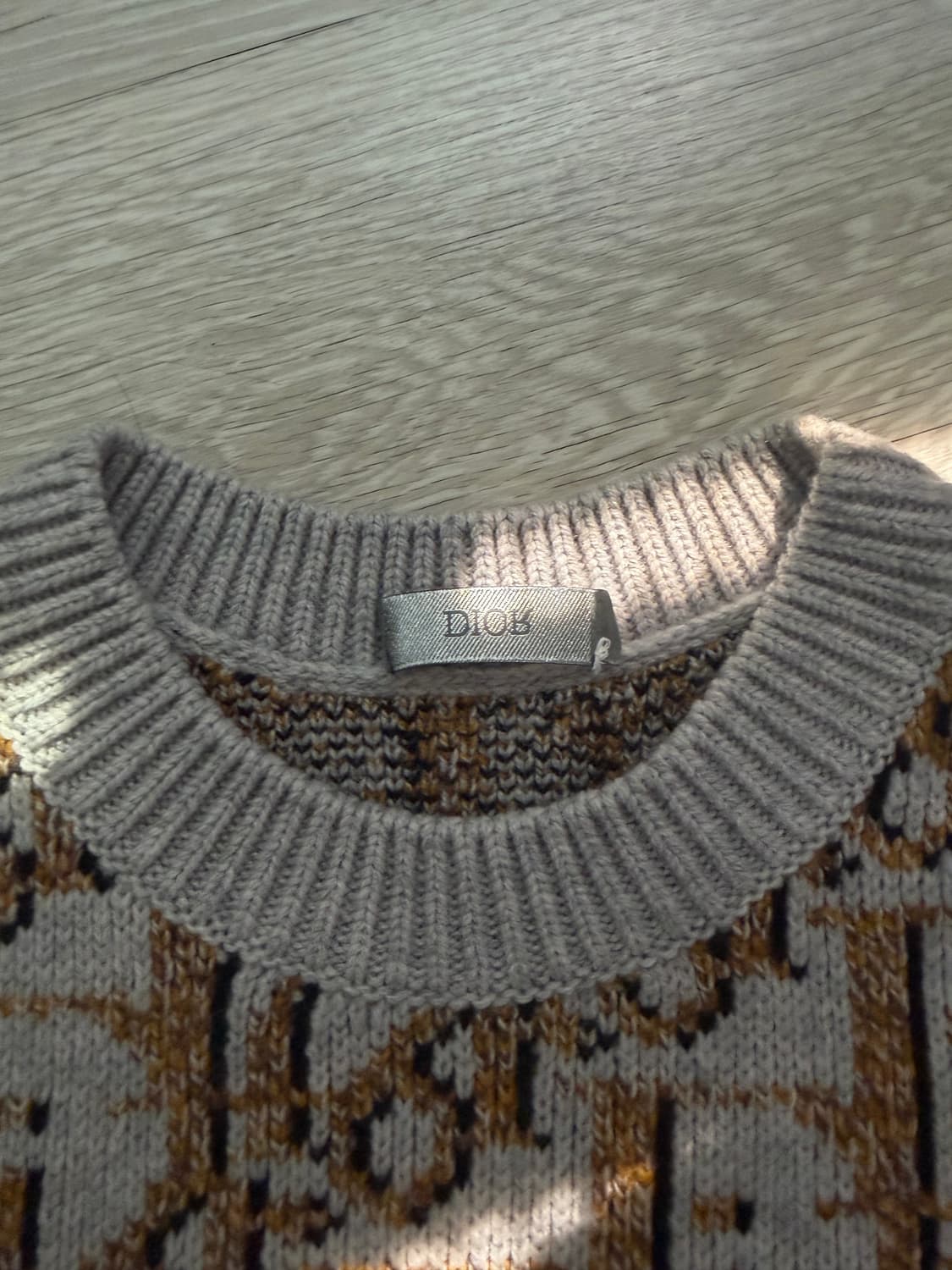 디올 오블리크 자카드 니트 스웨터 급처 상품이미지2