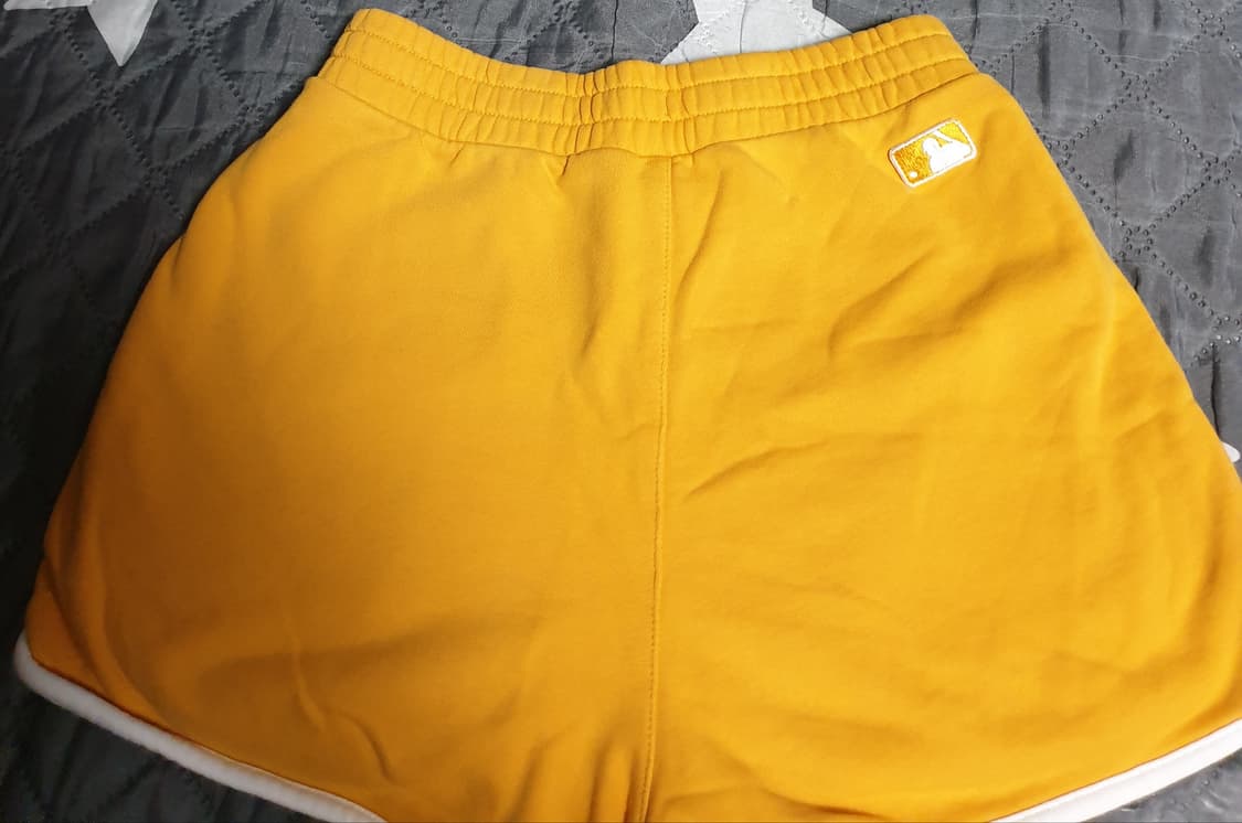 MLB 코튼 트레이닝 돌핀팬츠 옐로우 (S) 상품이미지2