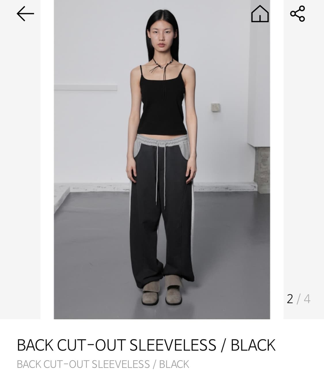 세릭 백 컷아웃 슬리브리스 BACK CUT-OUT SLEEVELES 상품이미지1