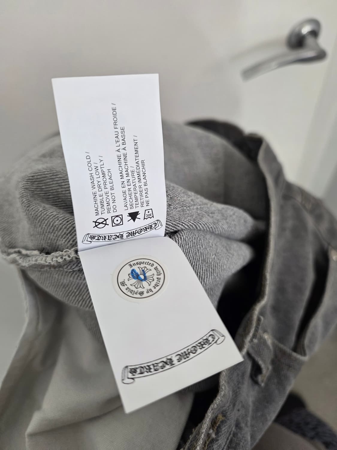 [34] 크롬하츠 리바이스 빈티지 501 플레인 블랙 워싱 데님 상품이미지9