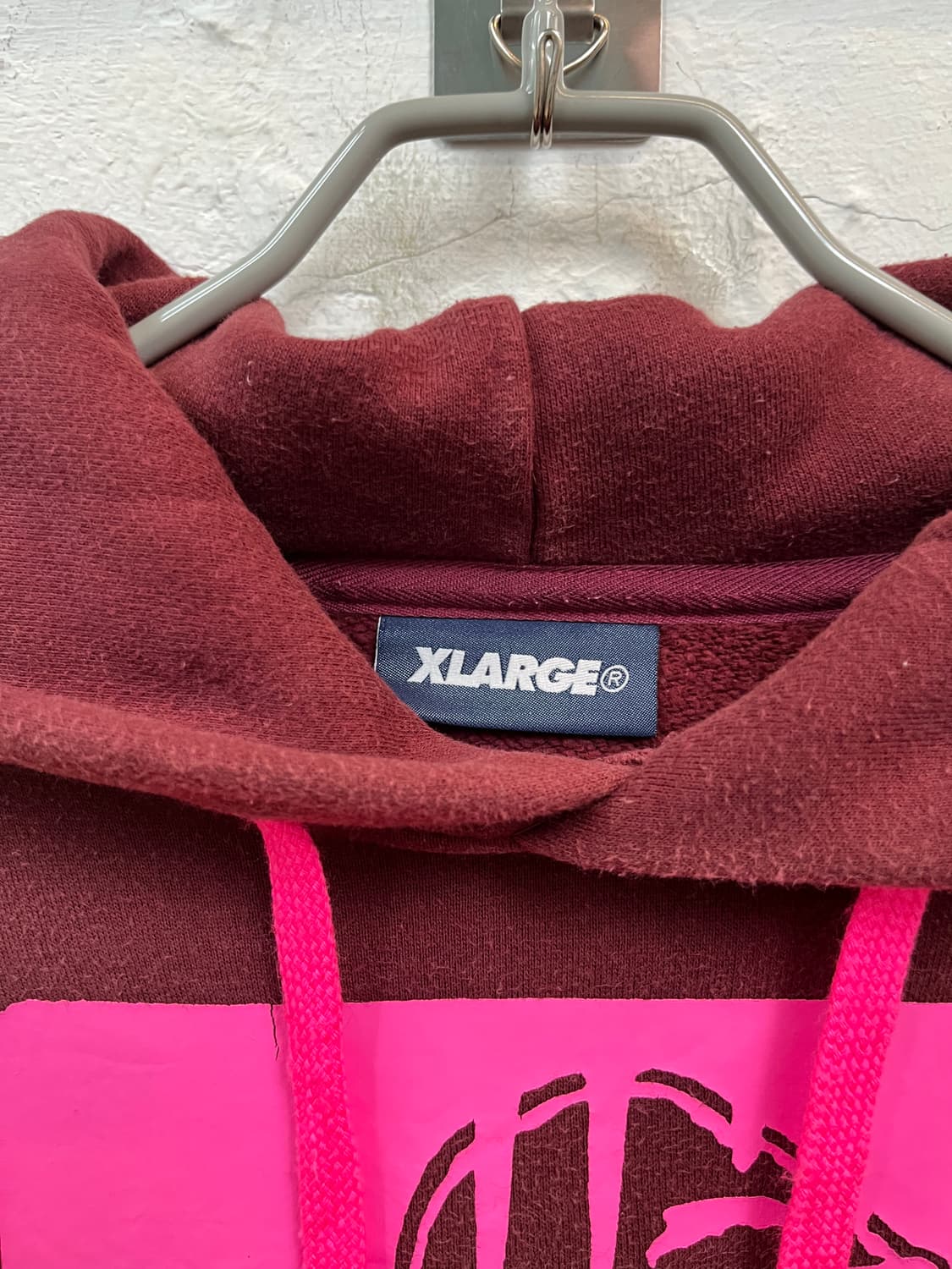 XLARGE 엑스라지 버건디 후드티 S 상품이미지2