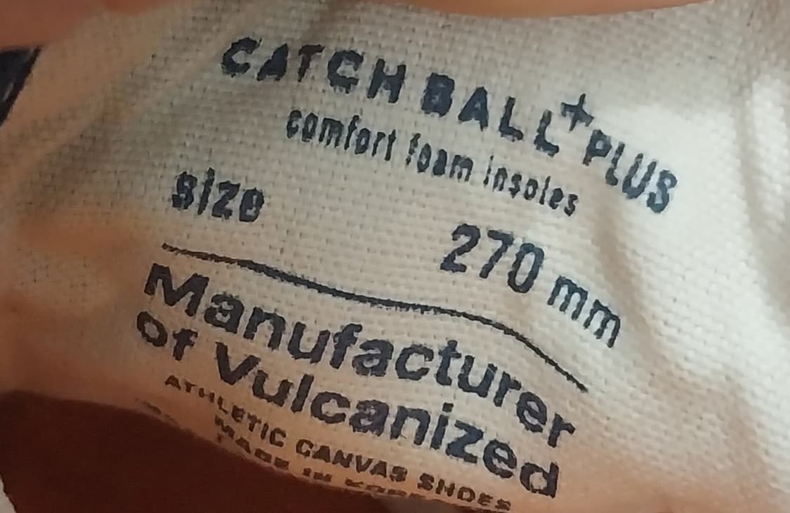 캐치볼 네이비  캔버스화 270mm 상품이미지8