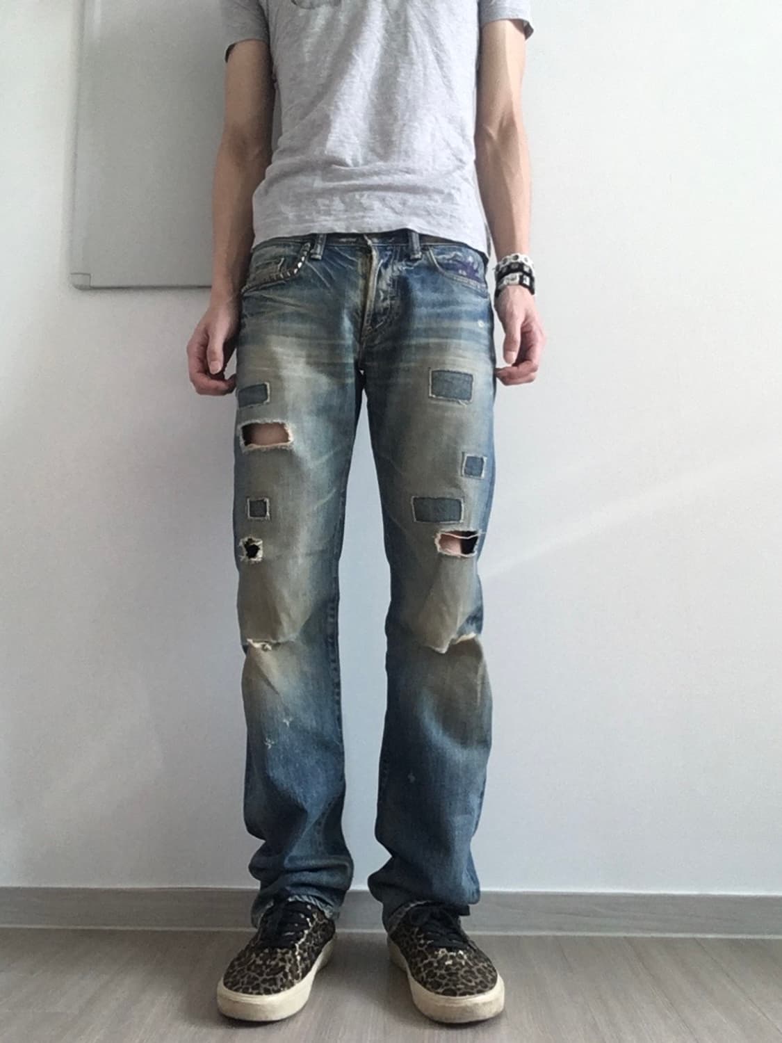 90’s Hysteric Glamour stud jeans 상품이미지1
