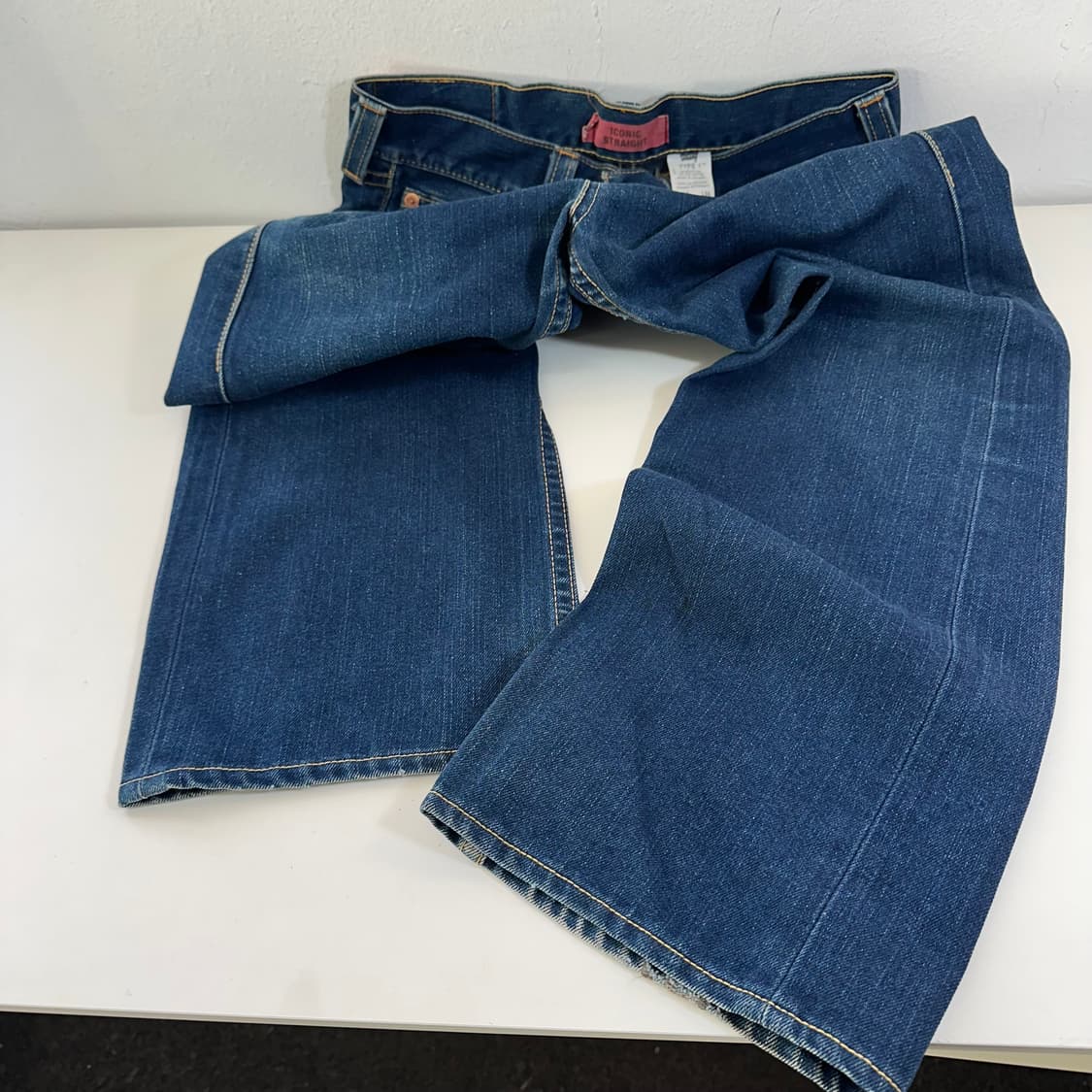 31 리바이스 타입1 진청 아이코닉 스트레이트 버튼플라이 데님팬츠 상품이미지4