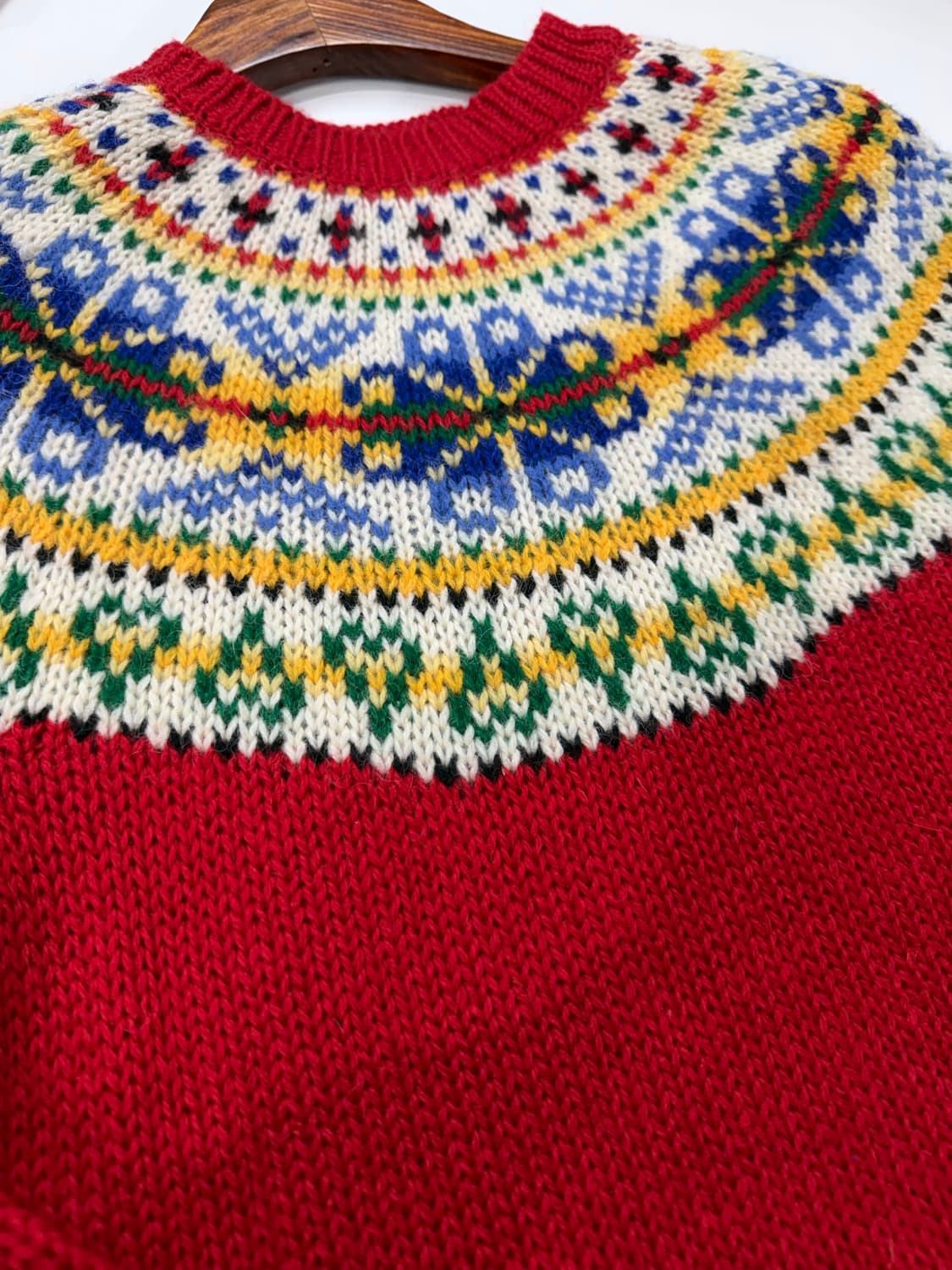 Shetland wool 100%  노르딕 니트 m~L 상품이미지10