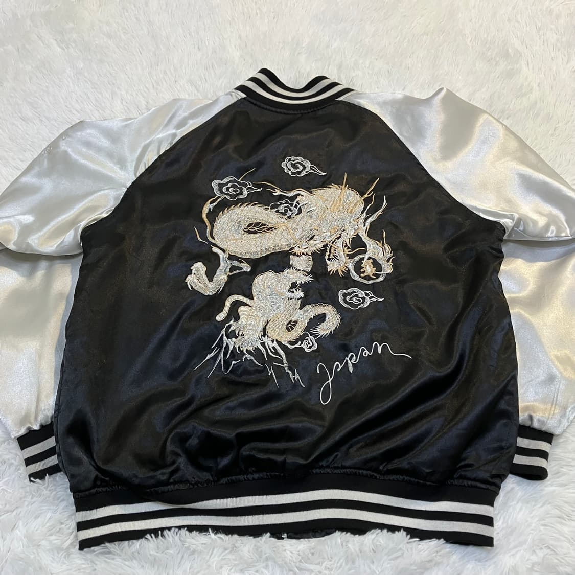 빈티지 타이거 드래곤 골드 스카잔 805 y2k 스트릿 갸루 펑키 일본빈 상품이미지3