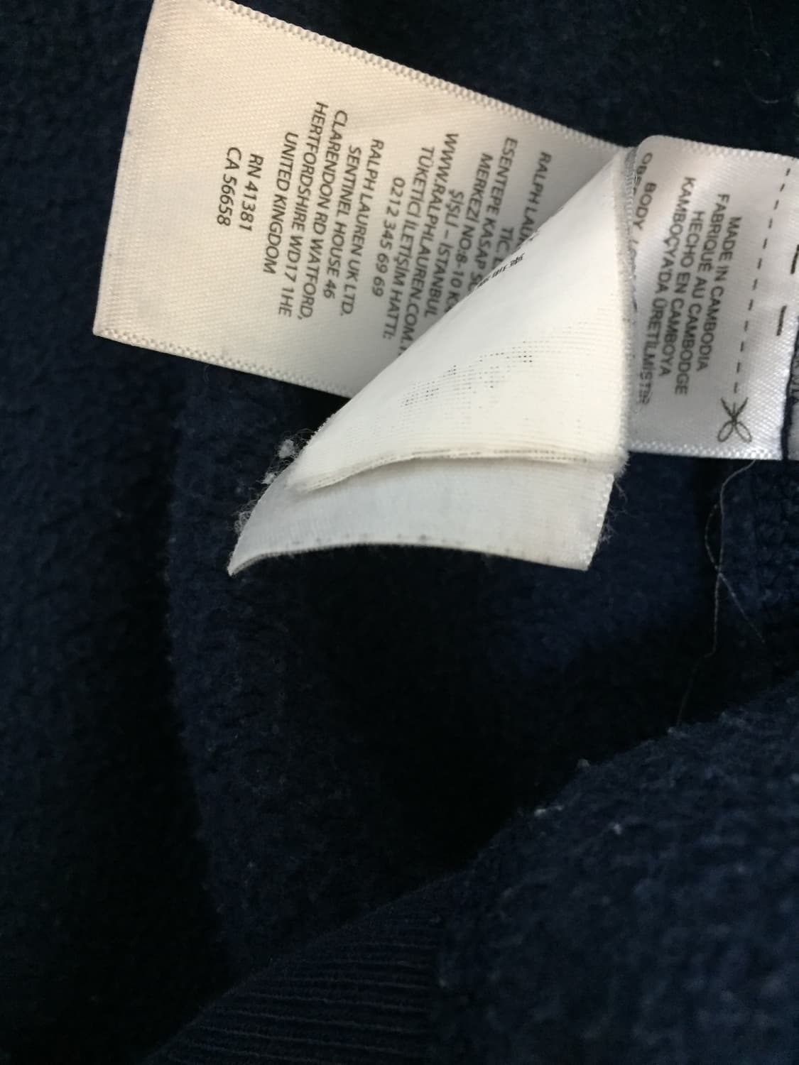 빈티지 폴로 네이비 후드집업  상품이미지4