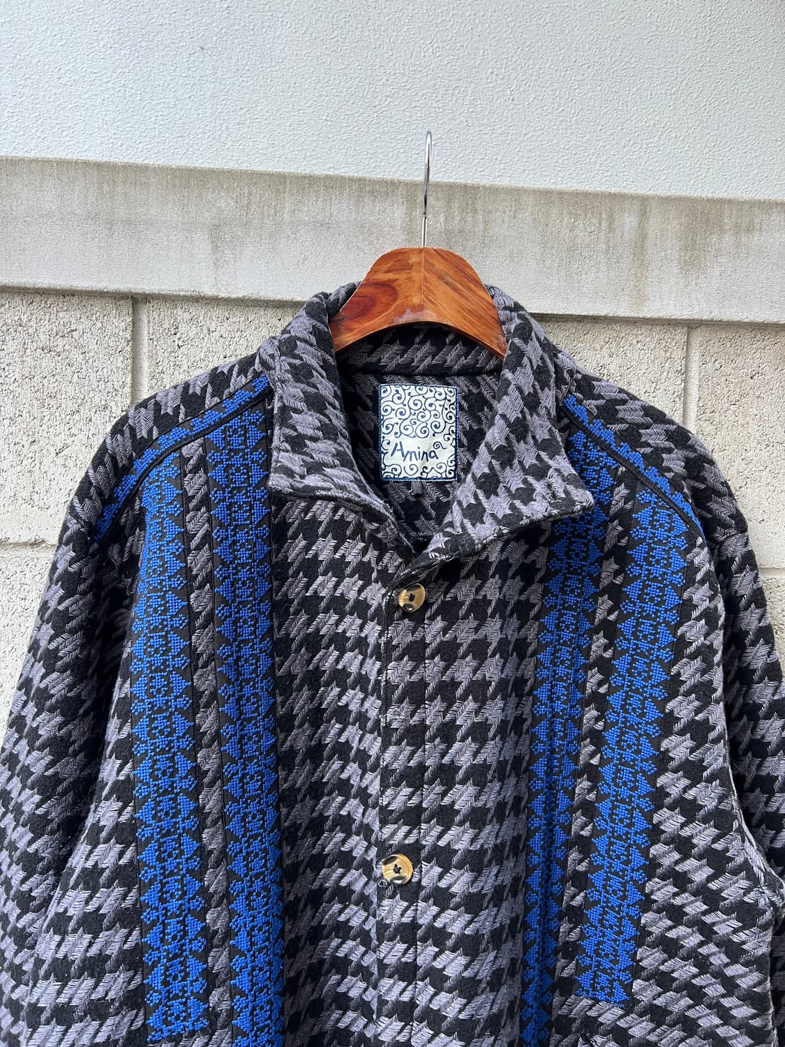 AMINA AZTEC CHECK COAT 아즈텍 체크 코트 상품이미지6