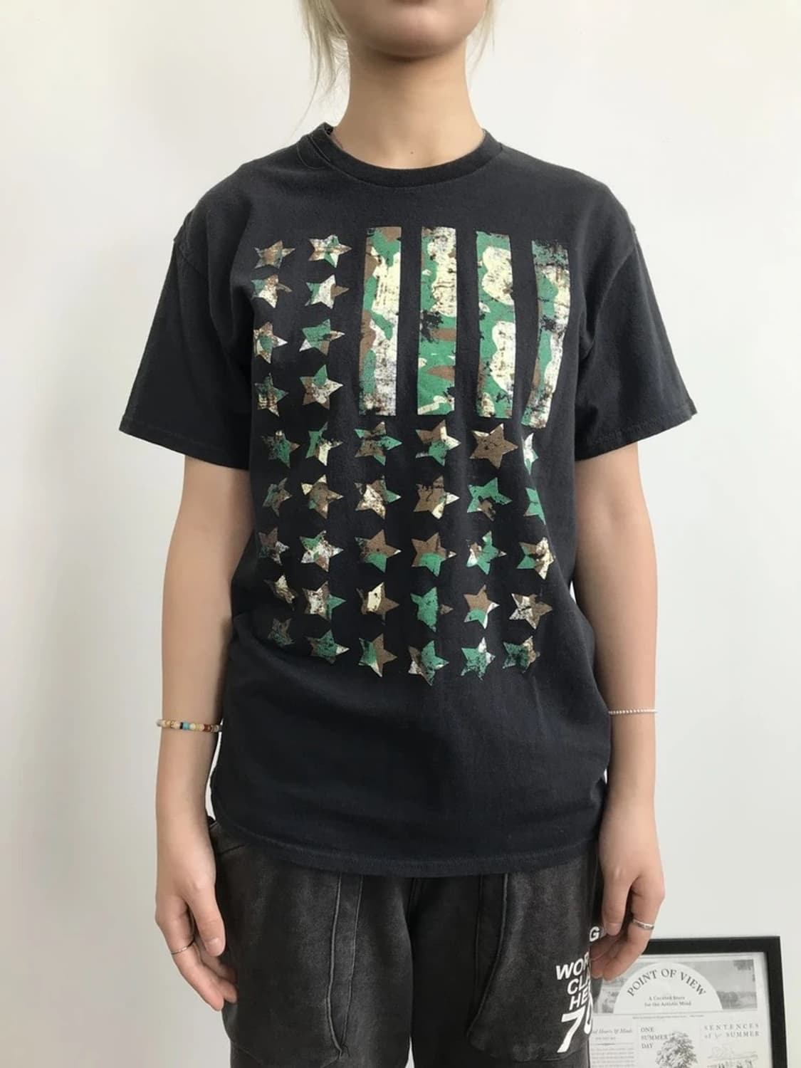 Vintage Camo Flag Graphic Tee 상품이미지2