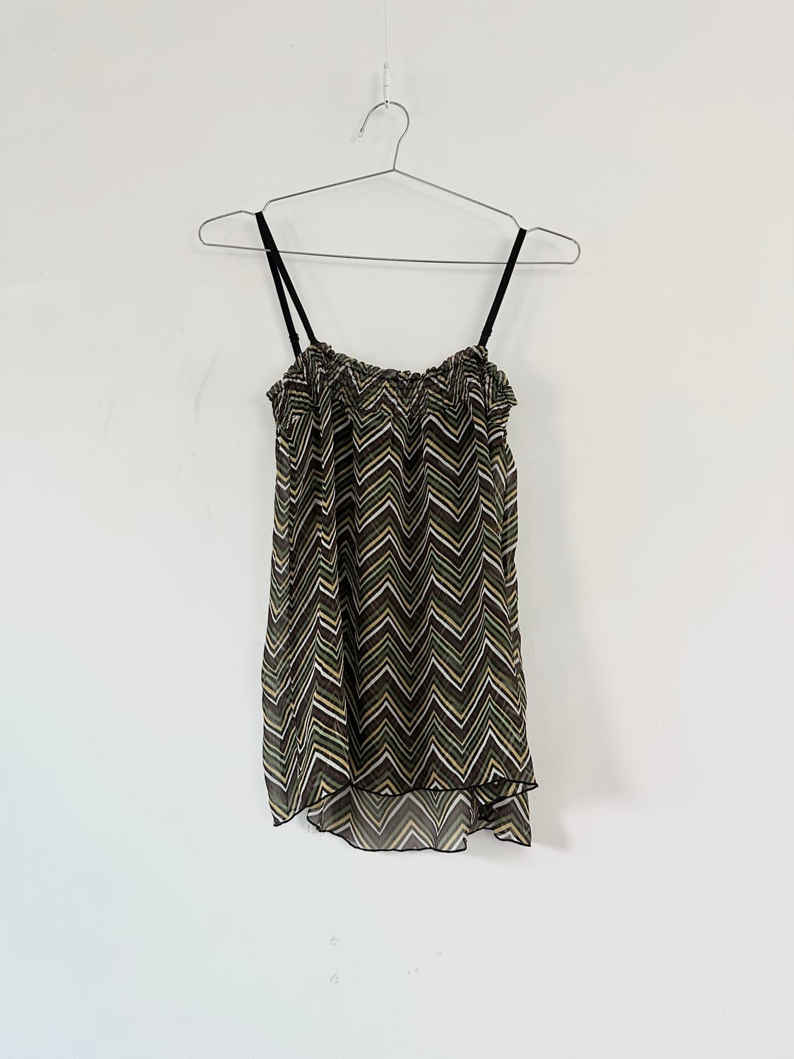 Palm tree sleeveless green & yellow 상품이미지1