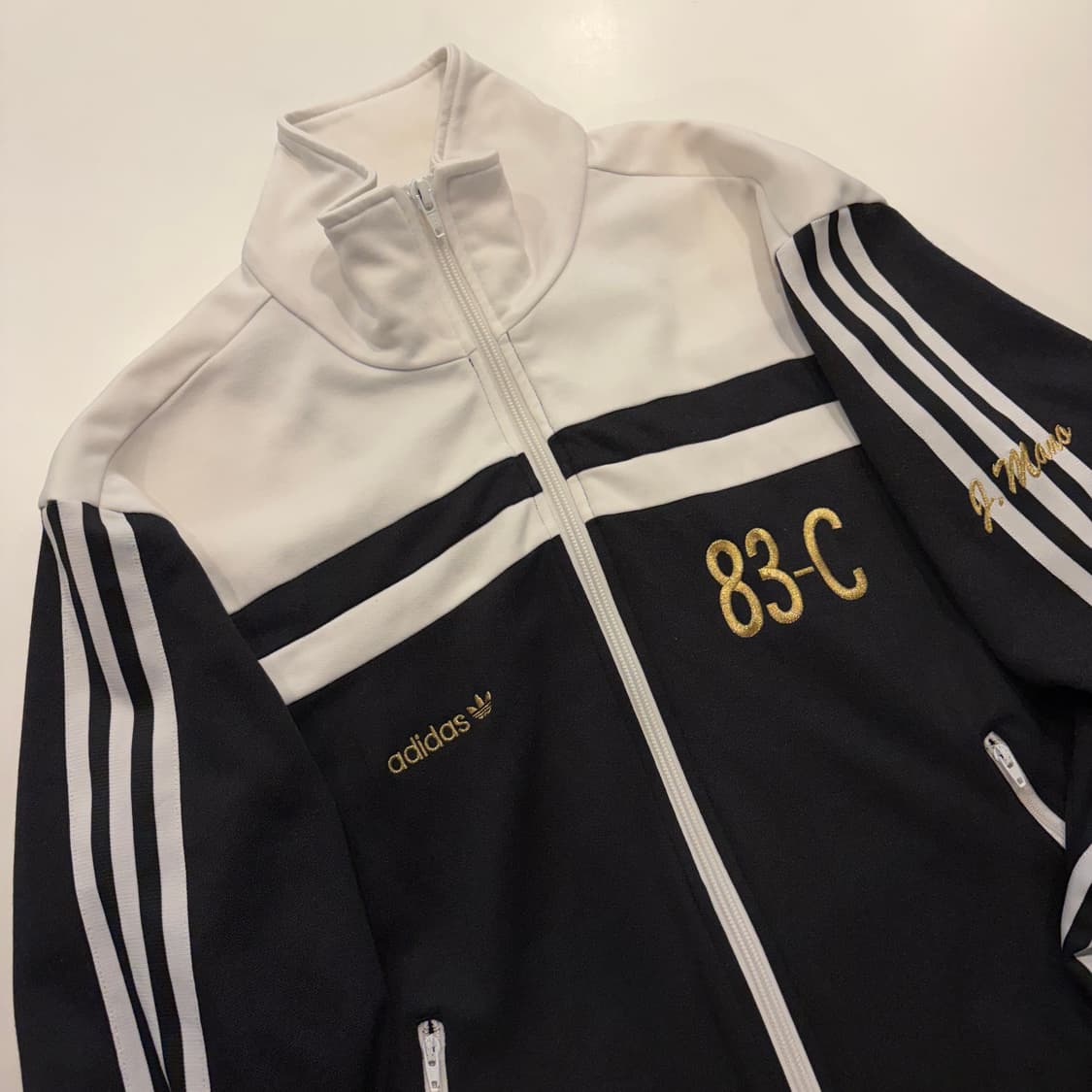 [95] 08s 아디다스 83-C 블랙/화이트 트랙탑 져지 D813 상품이미지3