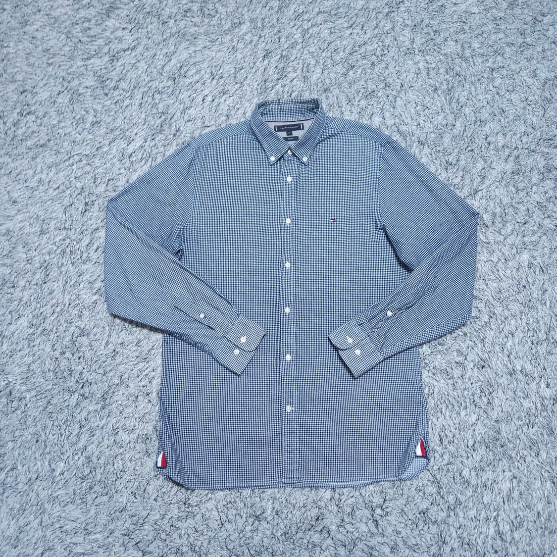 타미힐피거) M 남자 슬림핏 춘추 체크셔츠남방 / 왕눈이샵 상품이미지1