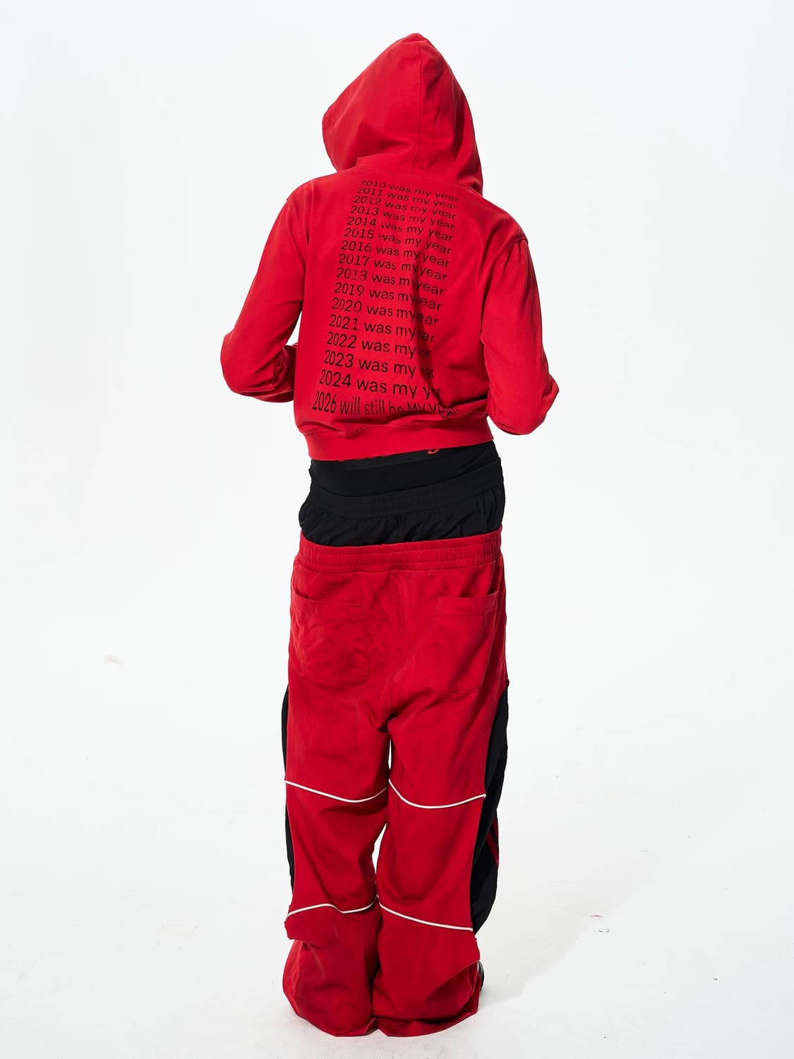 Three-Striped Faux Two Piece Waisedpants 상품이미지5