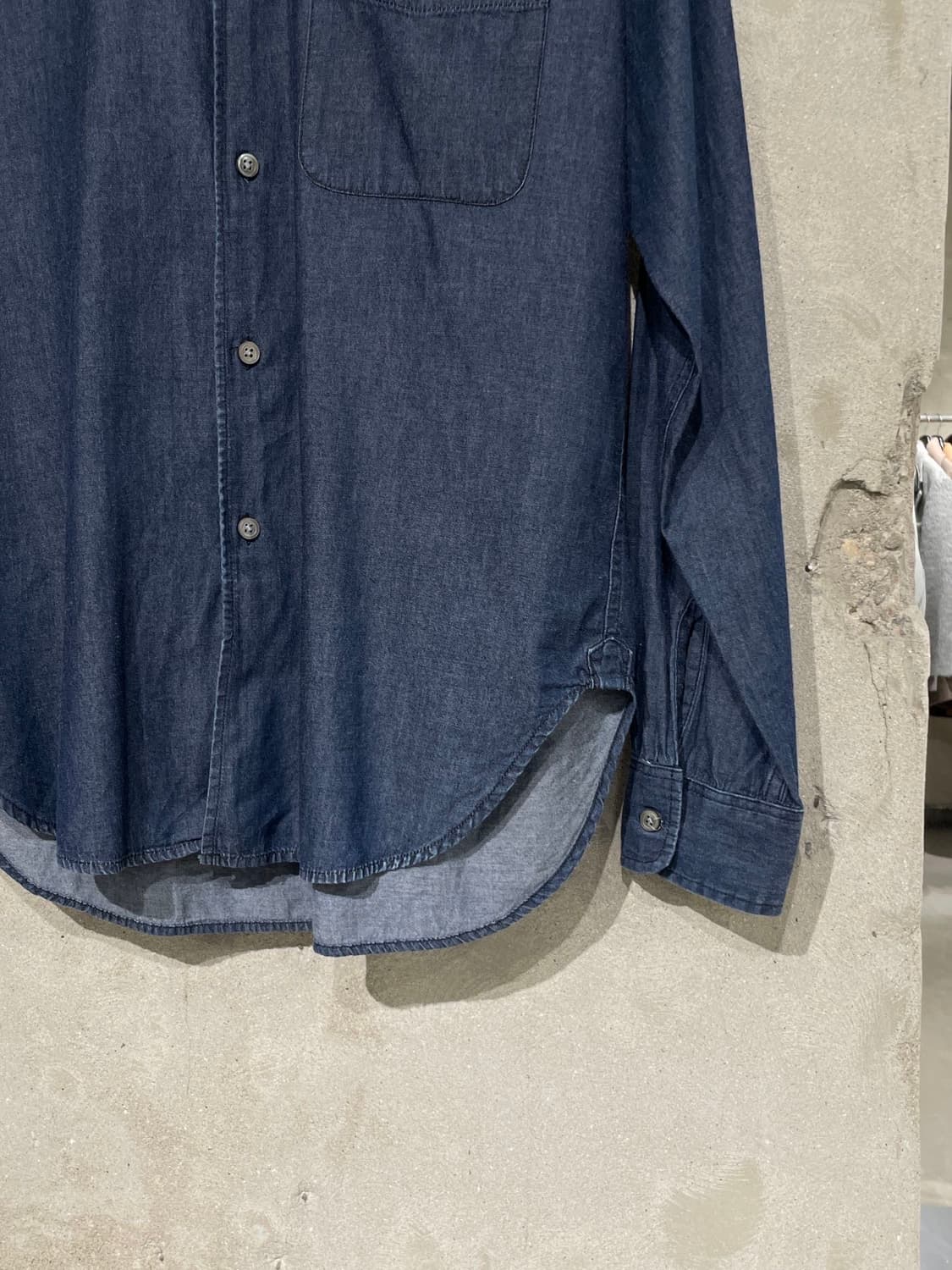 엔지니어드 가먼츠 딥 블루 싱글 포켓 코튼 셔츠 상품이미지5