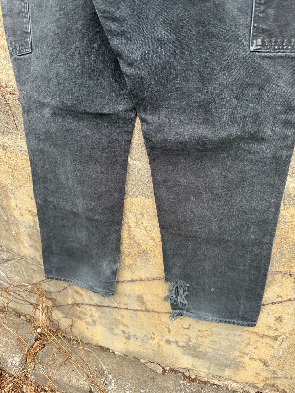 칼하트 빈티지 b01 blk 하드페이딩 카펜터 더블니 워크 팬츠 32 상품이미지6