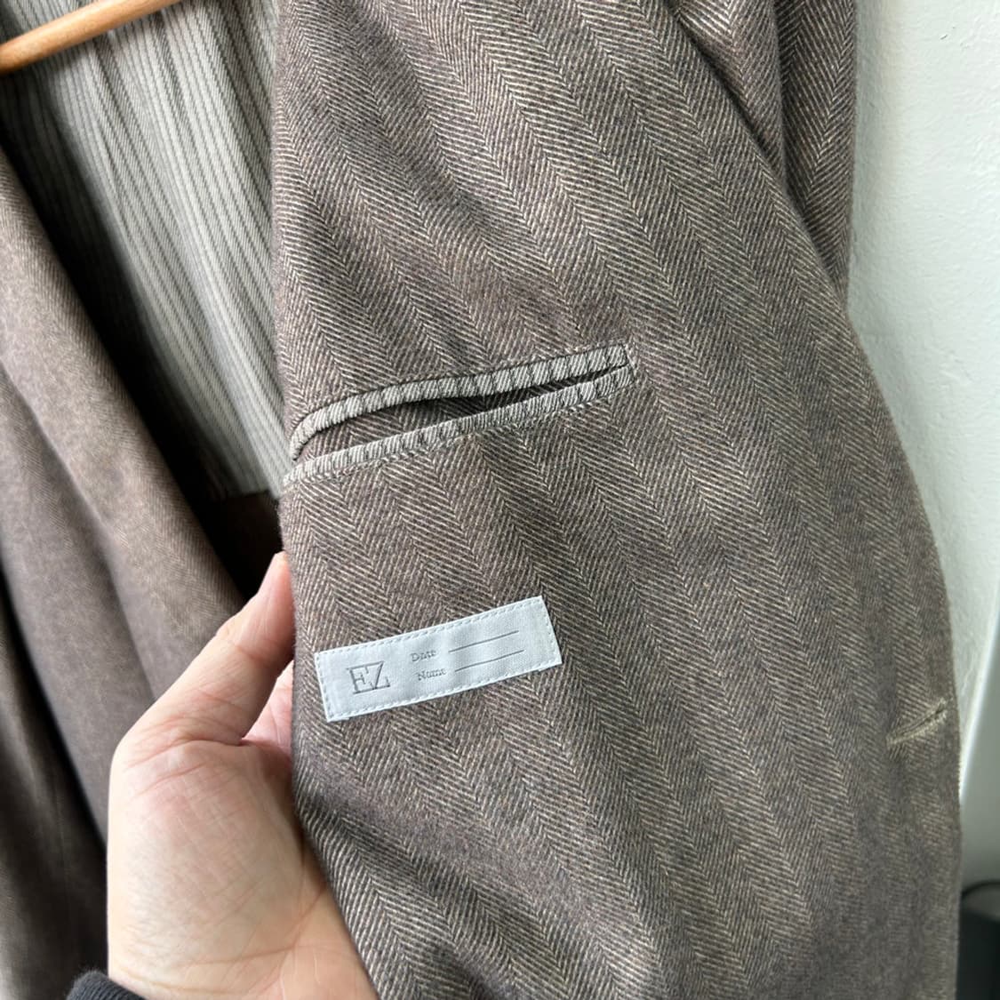 16424 - 에르메네질도 제냐 헤링본 블레이저 자켓 (48R) 상품이미지6