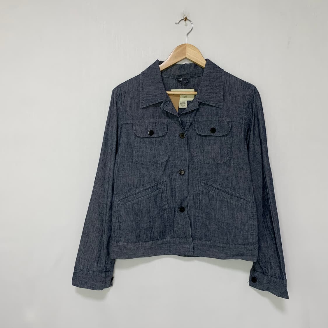 에디바우어 코튼 데님 셔츠 숏자켓 여성 빈티지 M 상품이미지1