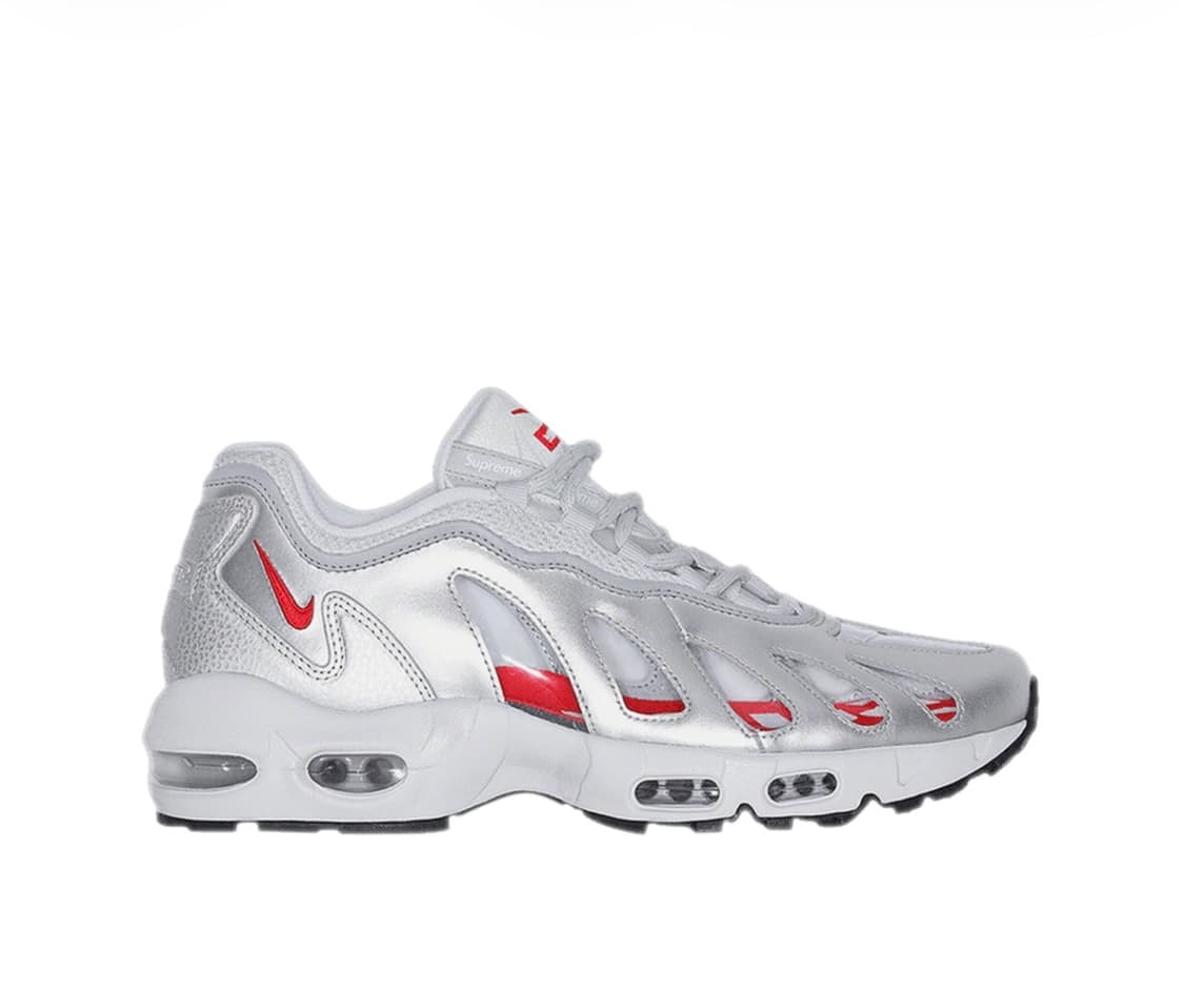 [260mm] 나이키 x 슈프림 에어맥스 96 메탈릭 실버 상품이미지1