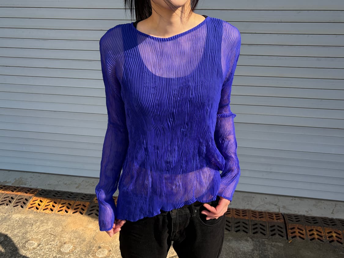 이세이미야케 쉬폰 트위스트 슬리브 상품이미지1