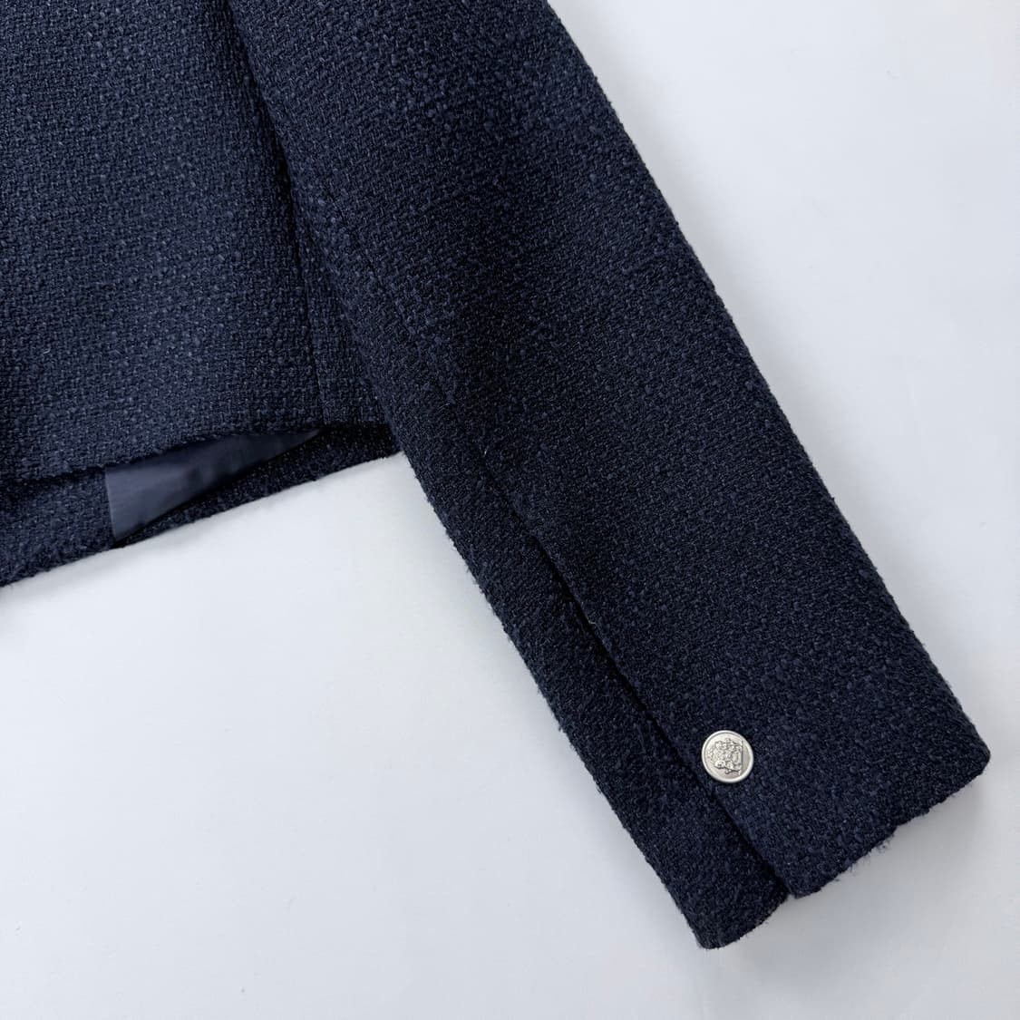 스테이피플 크롭 트위드 블레이저 네이비 상품이미지10