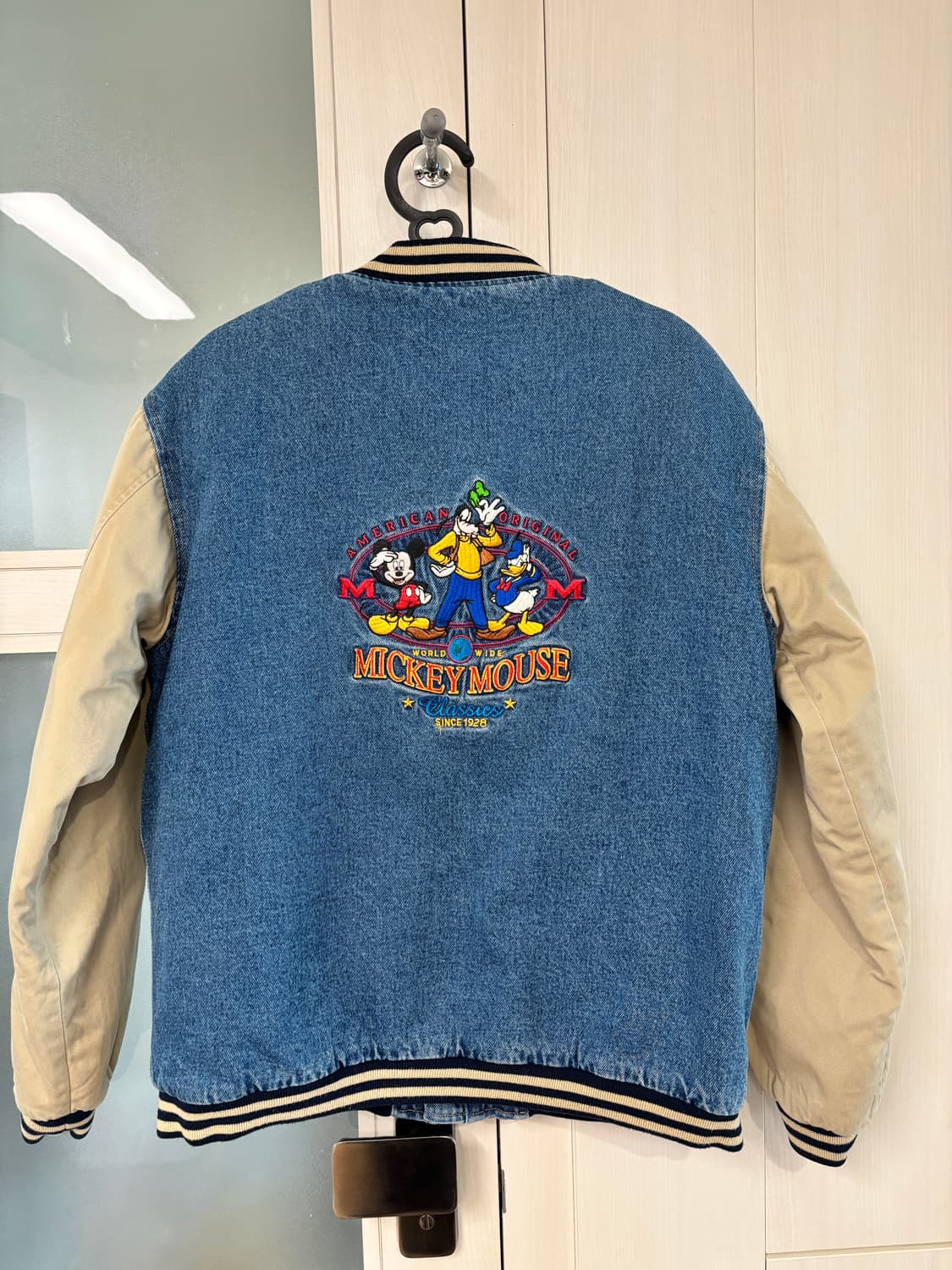 디즈니_미키마우스 데님 야구 점퍼 빈티지 상품이미지2