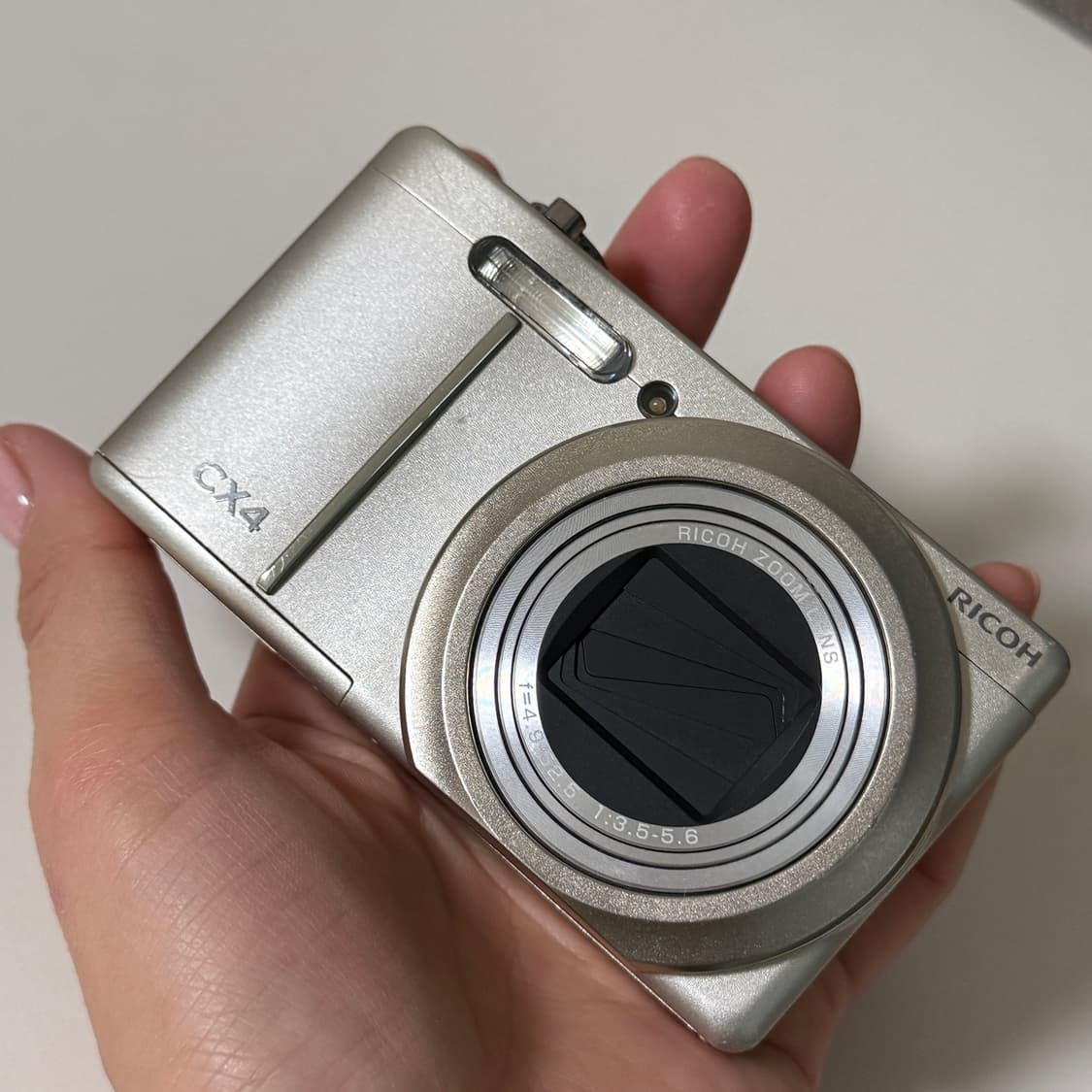 리코 ricoh cx4 빈티지 디카 디지털카메라 골드실버 상품이미지2
