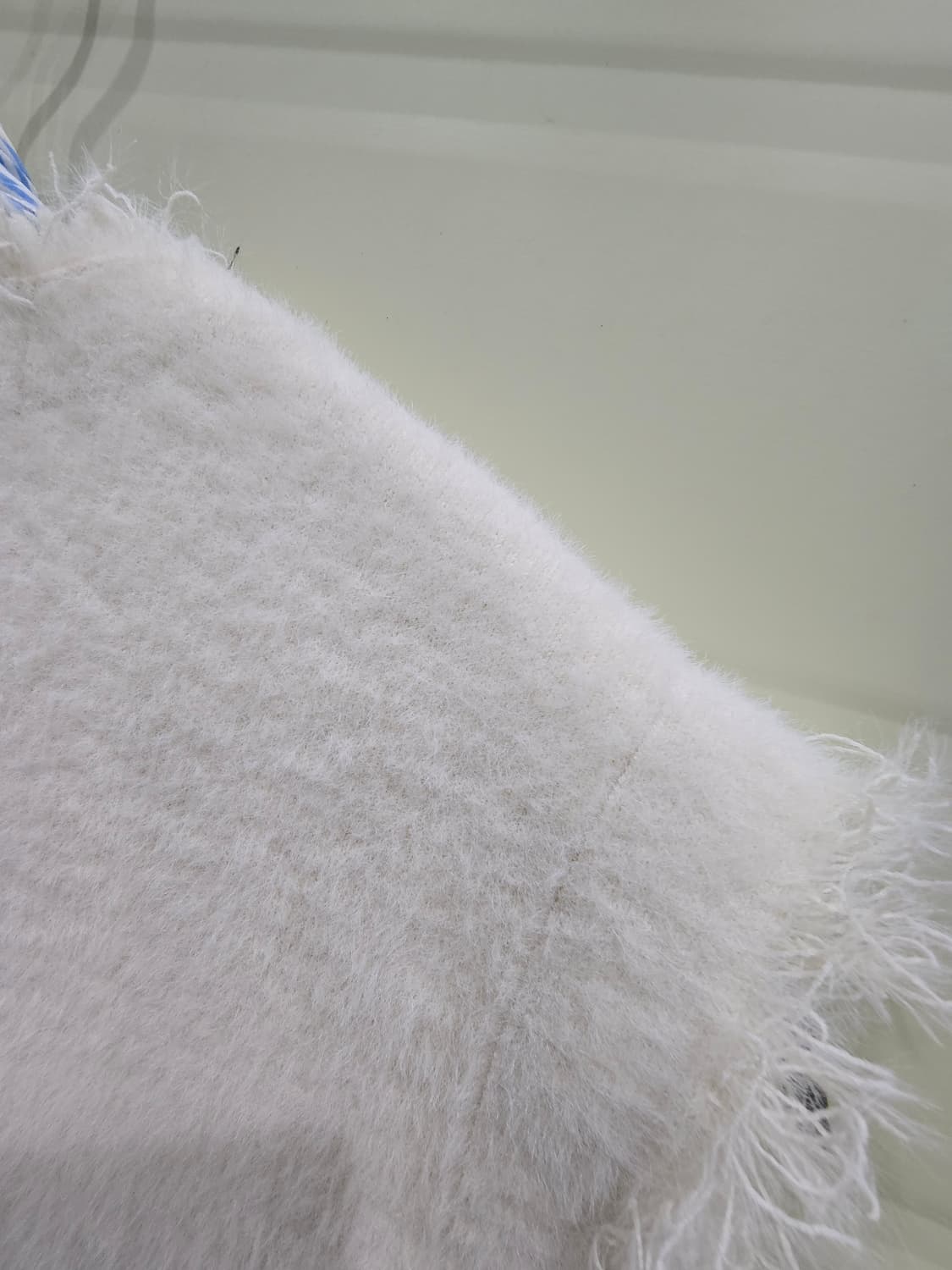 아이보리 퍼 베스트 조끼 스카프 세트 상품이미지7