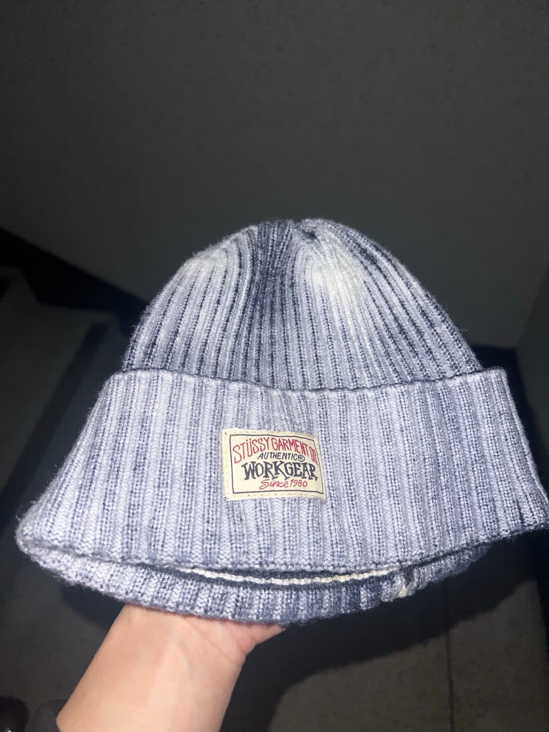 스투시 워크기어 스프레이 커브 비니 네이비 상품이미지1