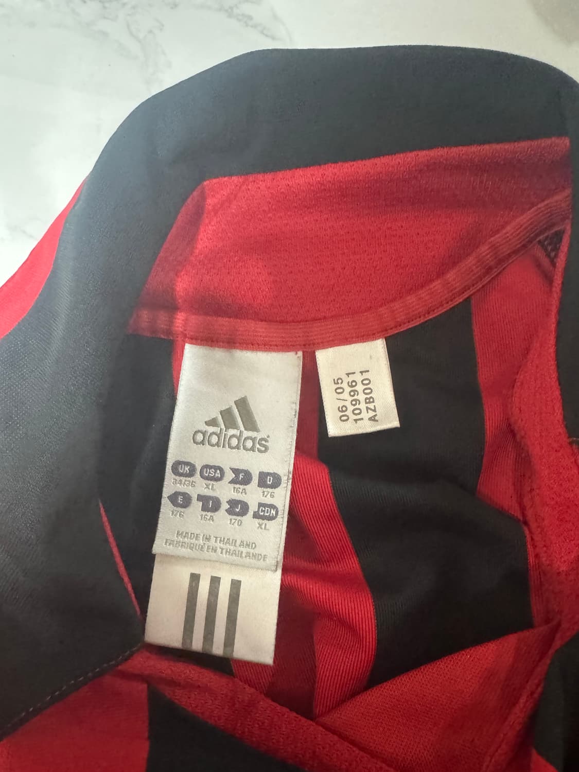 05-06 AC밀란 홈 이디다스 유니폼 반팔 노마킹 상품이미지5