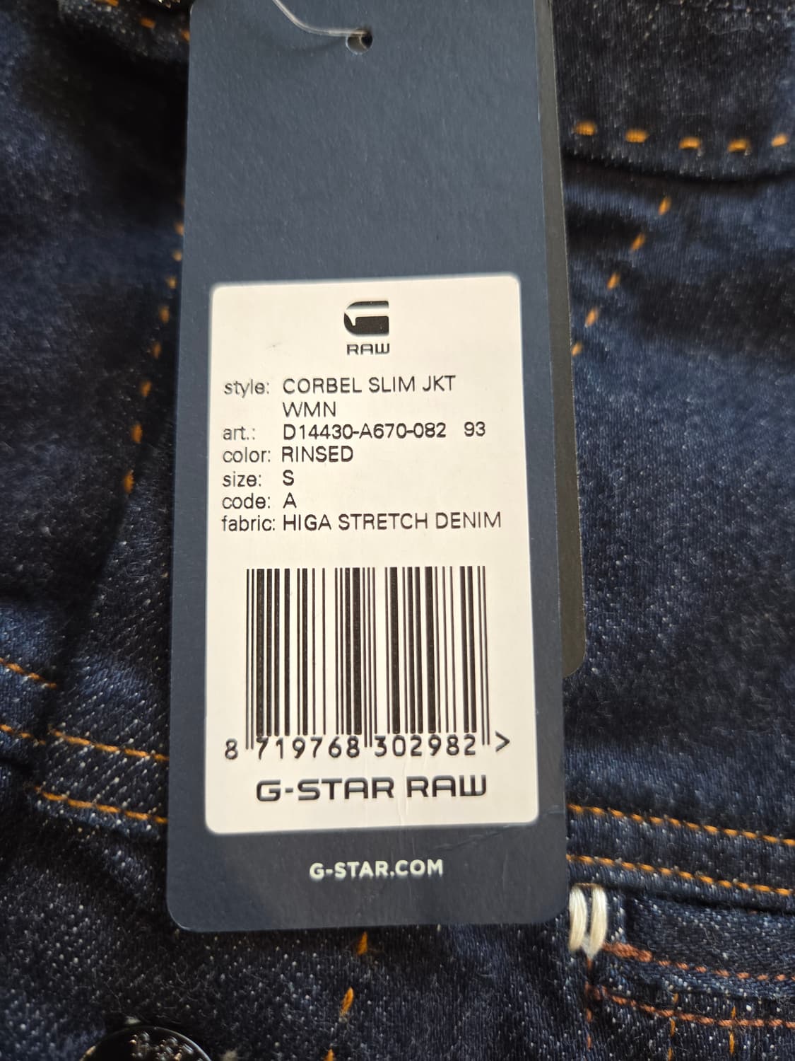 G-Star RAW 데님 자켓 청자켓(S) 상품이미지5