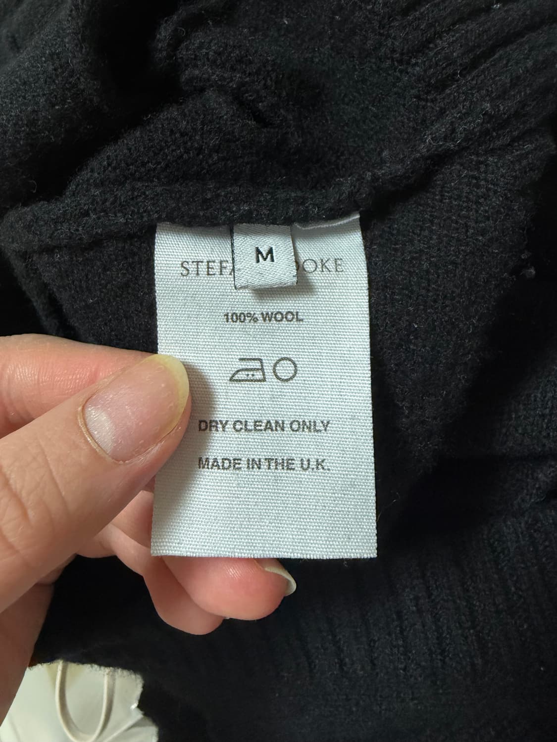 스테판쿡 슬래시 가디건 블랙 M 상품이미지3