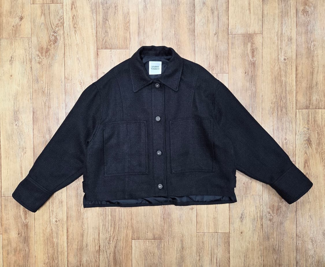 스튜디오톰보이(STUDIO TOMBOY) 빅포켓 트위드 자켓 프리사이즈 상품이미지3