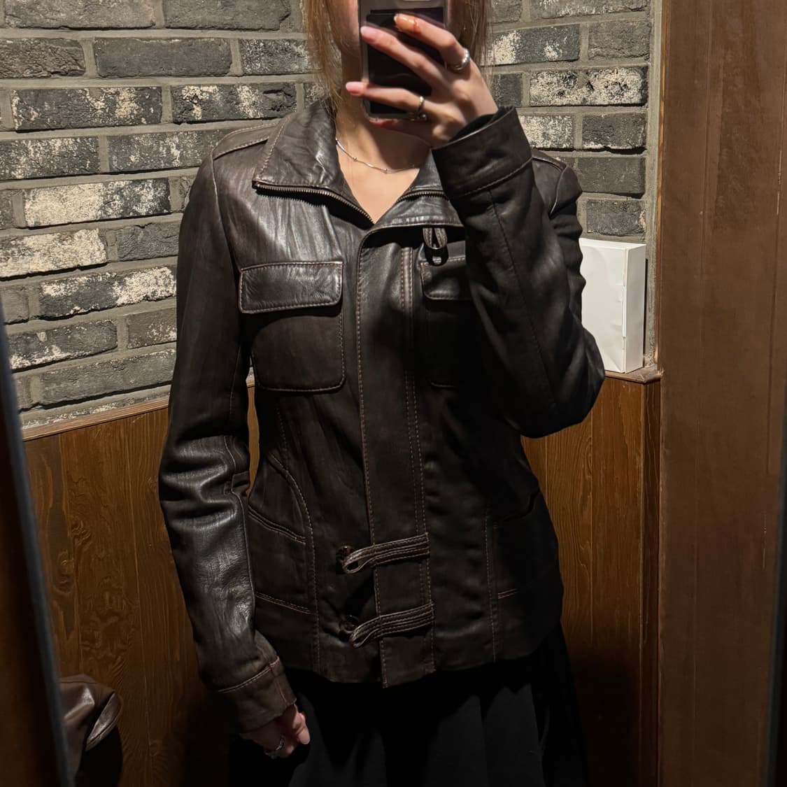 S) DANIER 양가죽 리얼 램스킨 레더 자켓 상품이미지10