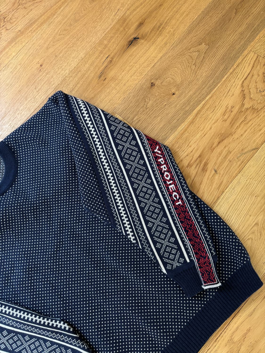 와이프로젝트 패턴 니트 상품이미지3