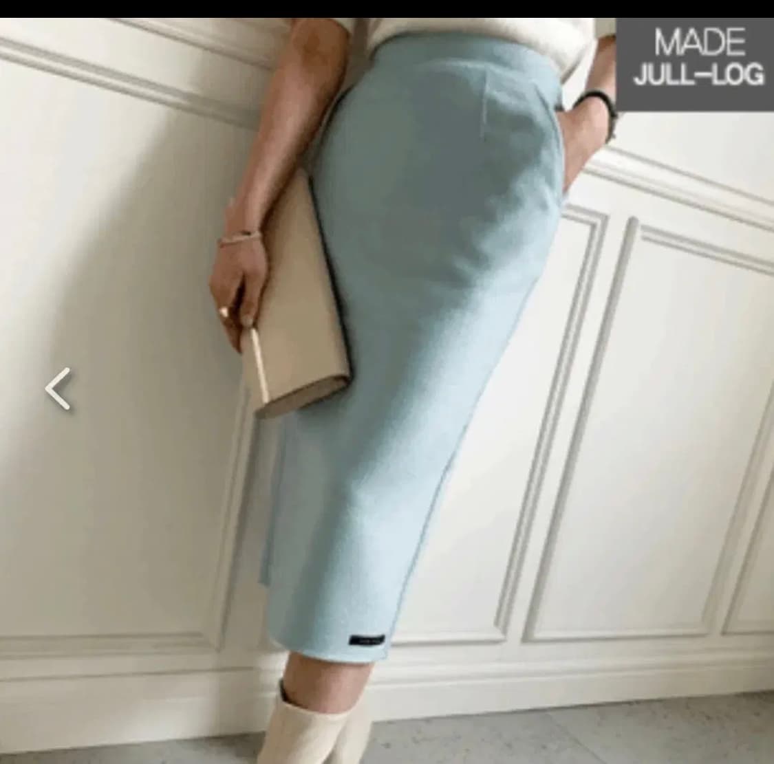 새상품 jull log 줄로그 울 캐시 스커트 상품이미지1