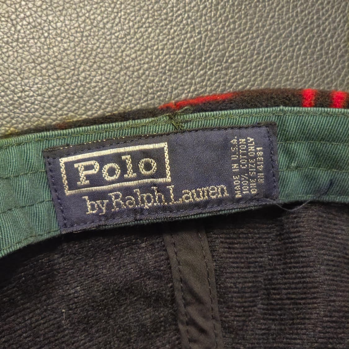 폴로 랄프로렌 레드 체크 볼캡 모자 상품이미지6