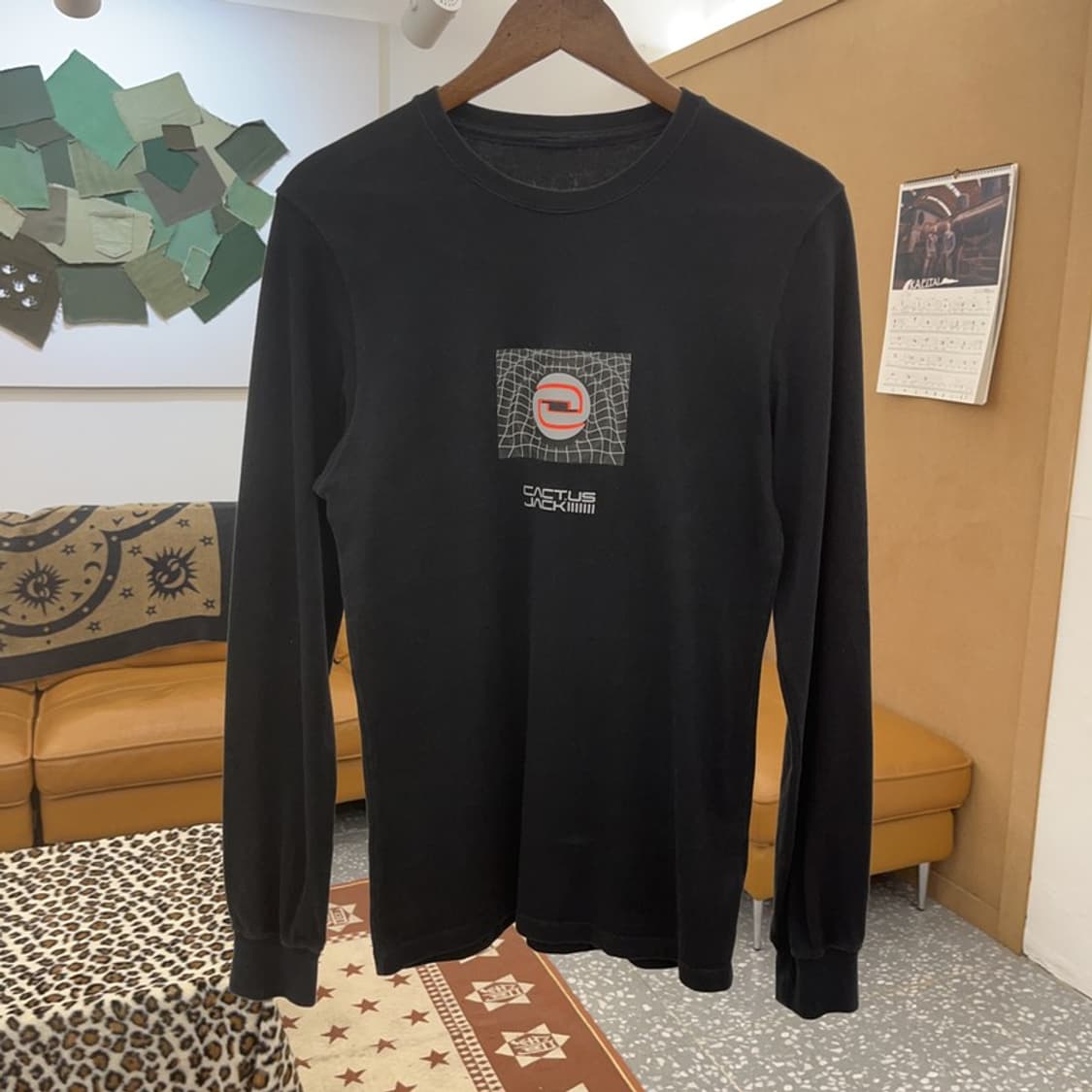 나이키X트래비스스캇 스트릿 힙합 레터링 롱슬리브 85 C09717 상품이미지3