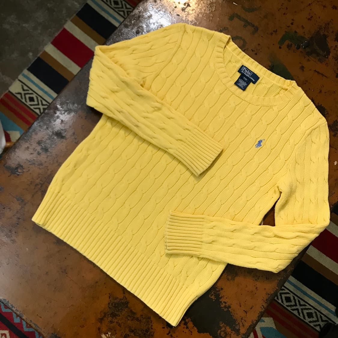 폴로랄프로렌 옐로 케이블 니트 여성 44  상품이미지2