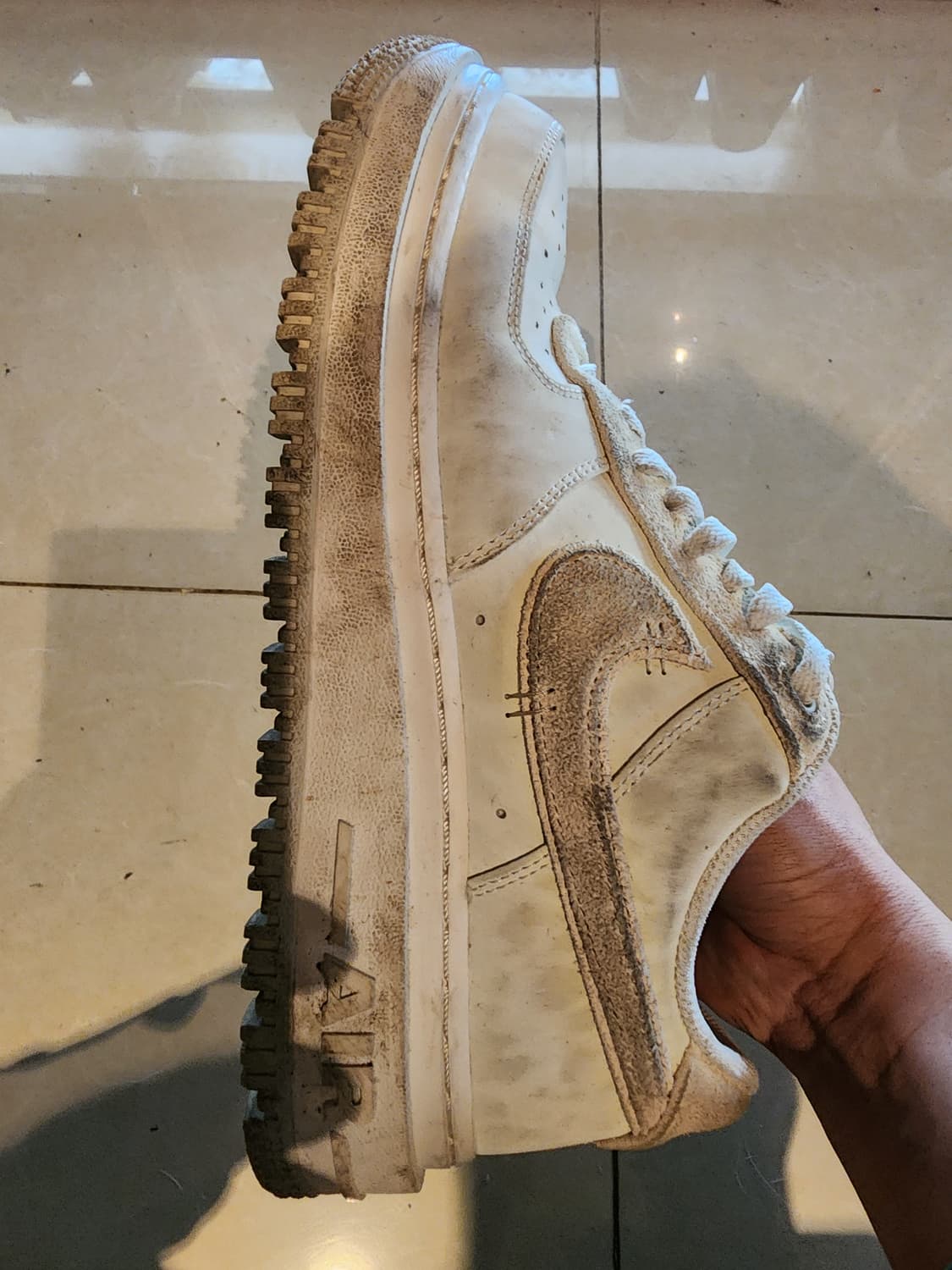 NIKE 나이키 에어포스 1 럭스 서밋 화이트 270mm 팜. 운동화 상품이미지4