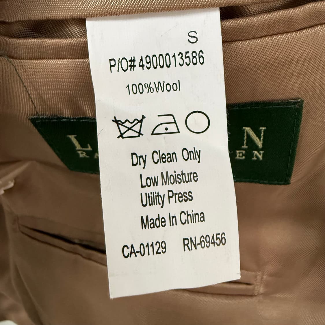 랄프로렌 Ralph Lauren 브라운 헤링본 테일러드 울 트위드 자켓 상품이미지7