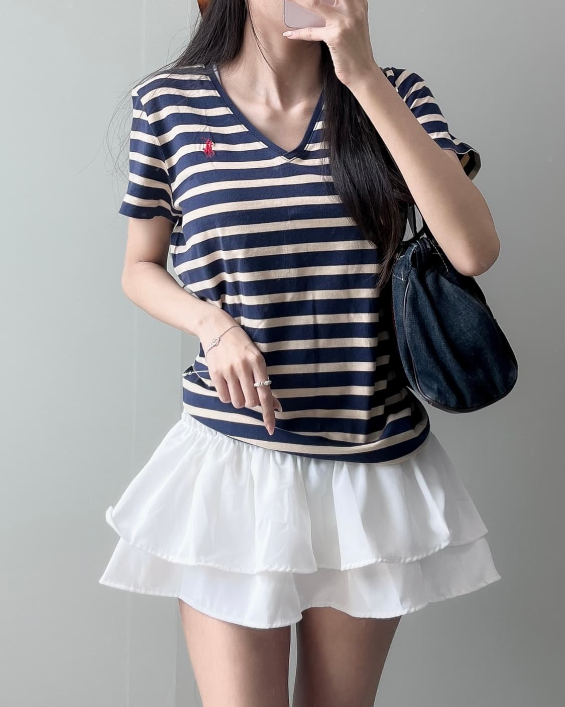 폴로 브이넥 반팔티 상품이미지2