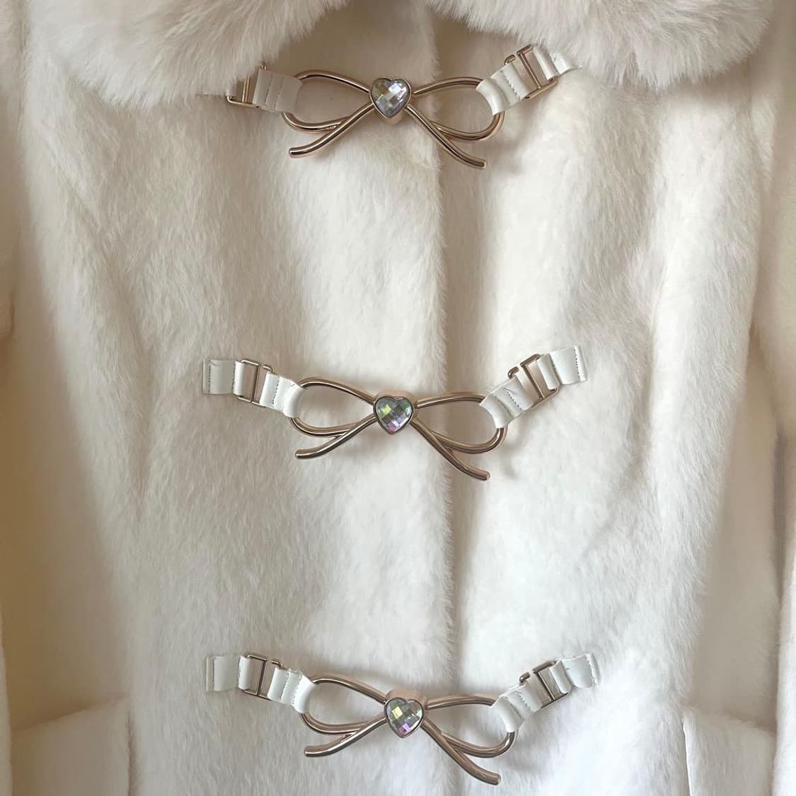 리즈리사 달천깔 히메갸루 리본 코트 라떼갸루 상품이미지2