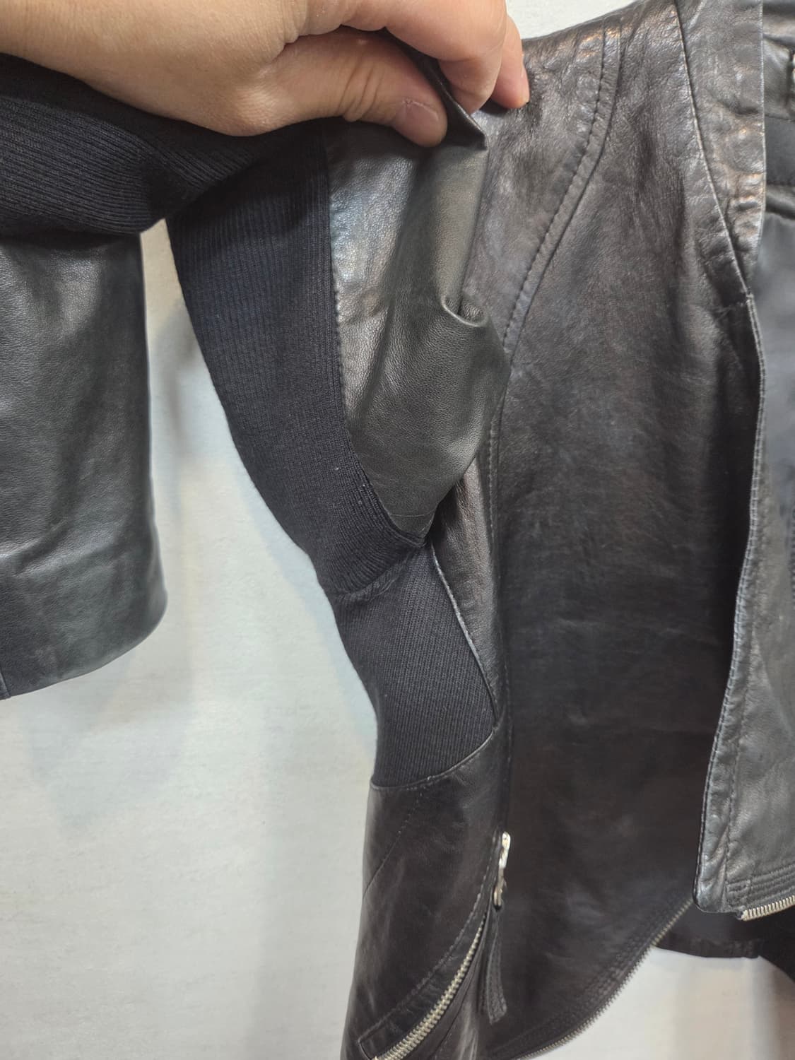 보브 라이더 양가죽 골지 자켓 55 상품이미지6