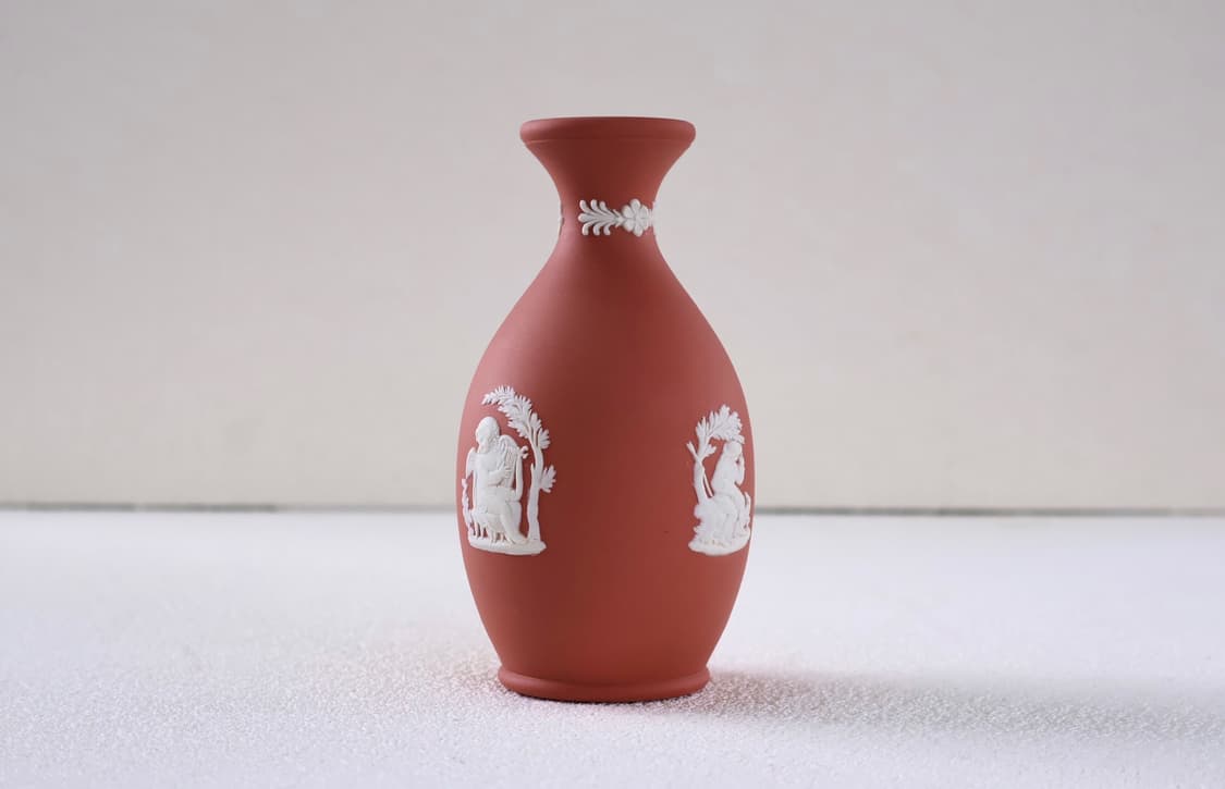 [영국앤틱] 웨지우드 제스퍼웨어 오목 베이스 화병_ 테라코타 상품이미지4