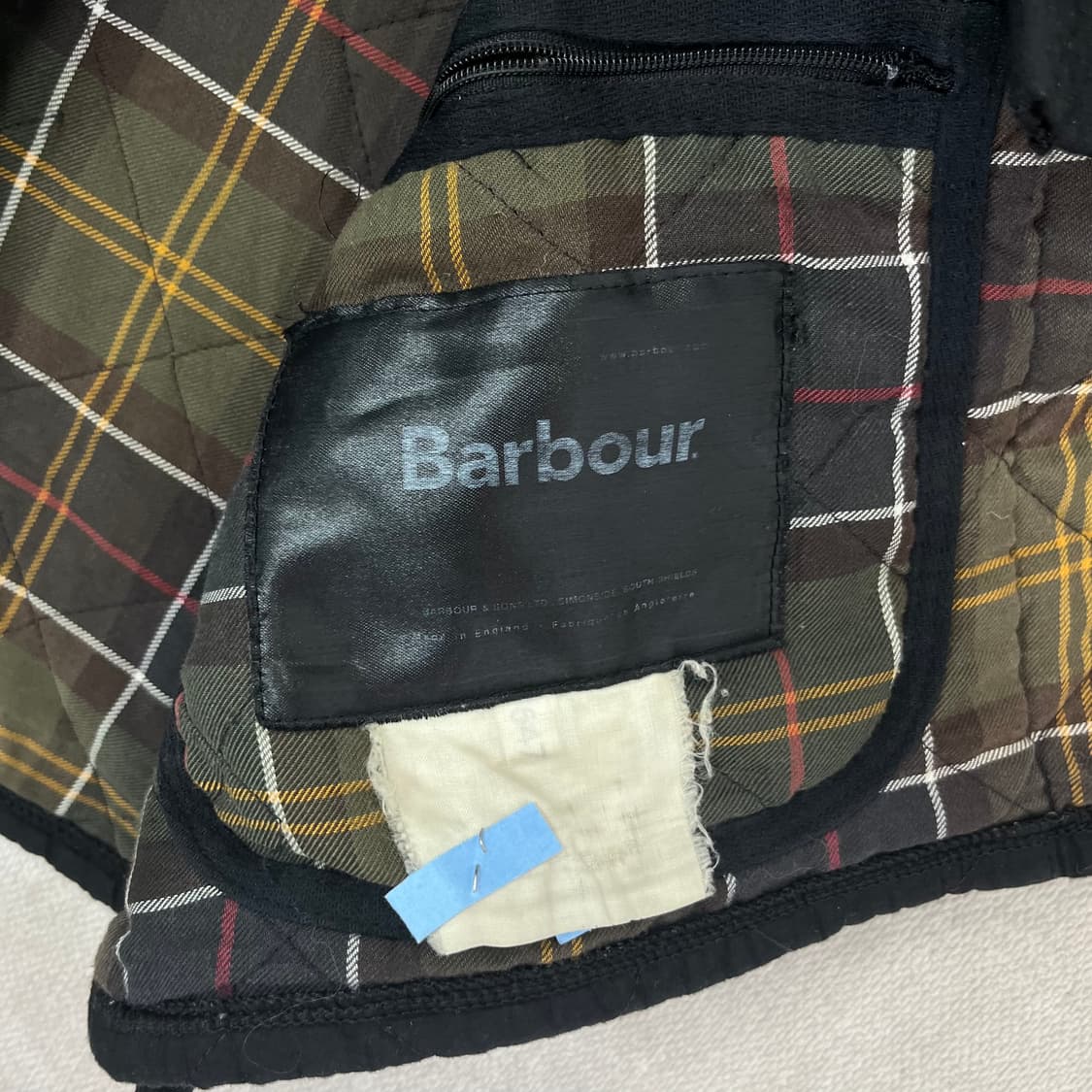 100 바버 인터네셔널 코듀로이 퀄팅 자켓 상품이미지5