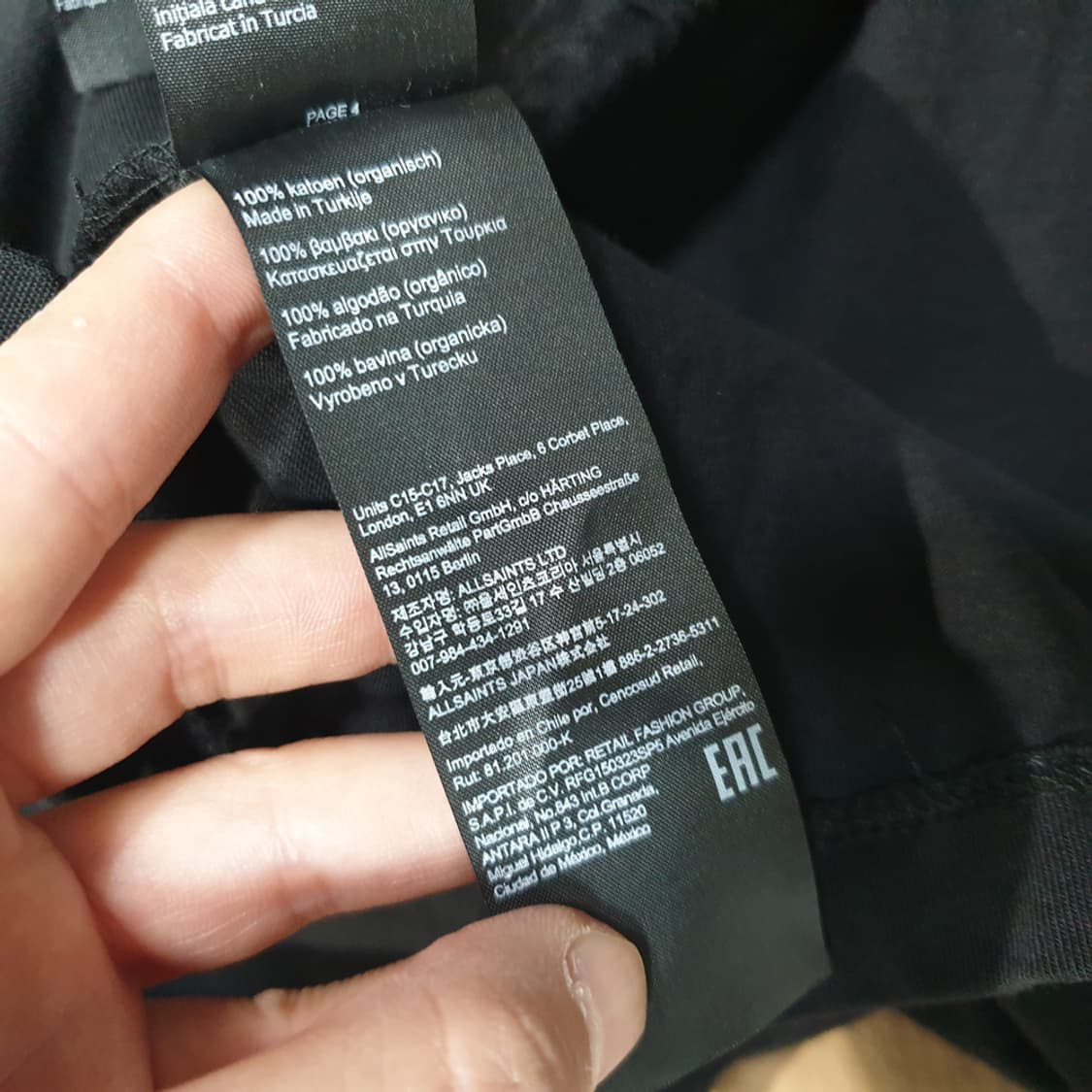 올세인츠 반팔 크롭 티셔츠 44-55 상품이미지8