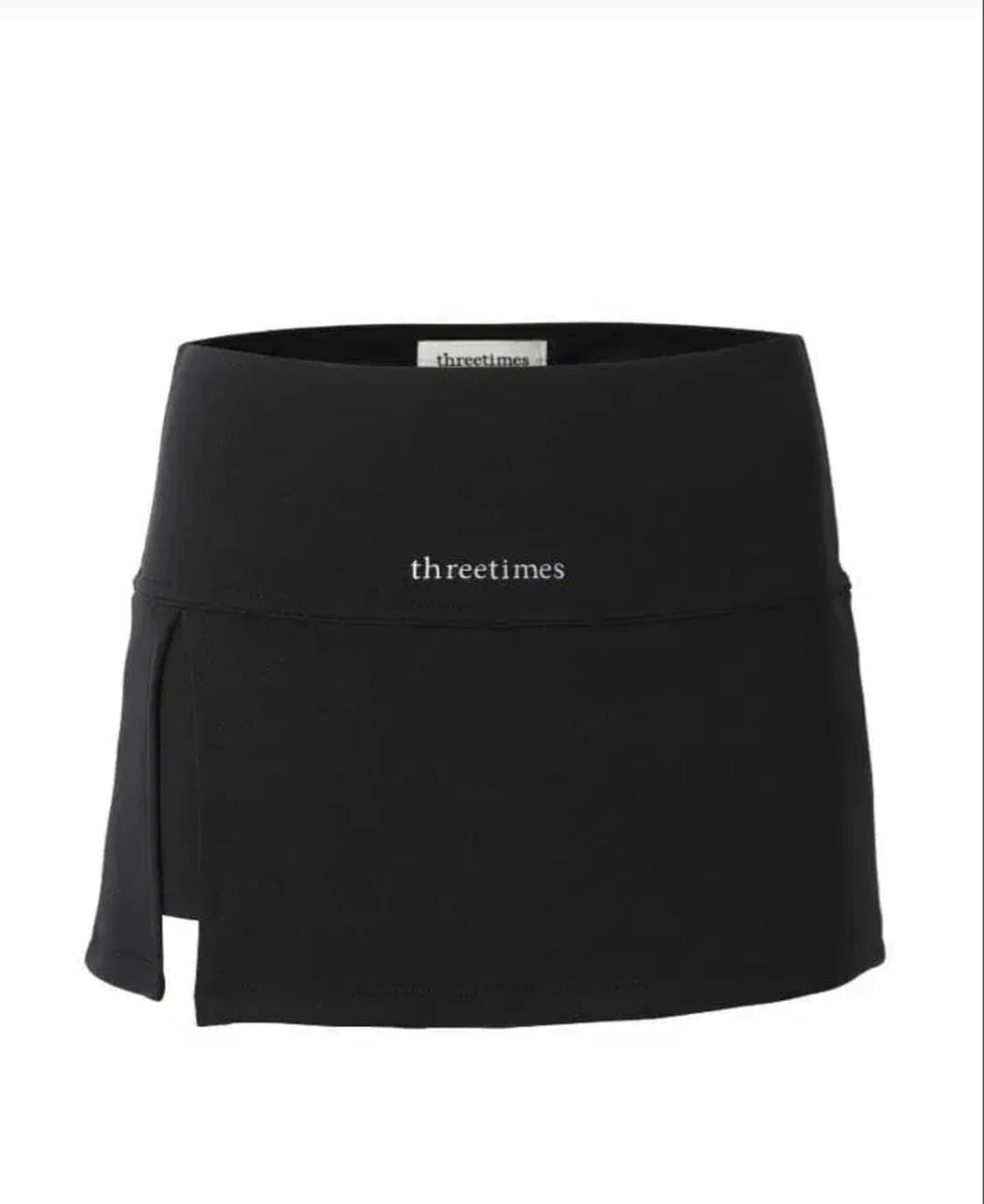 쓰리타임즈 슬릿스커트 블랙 M 상품이미지1