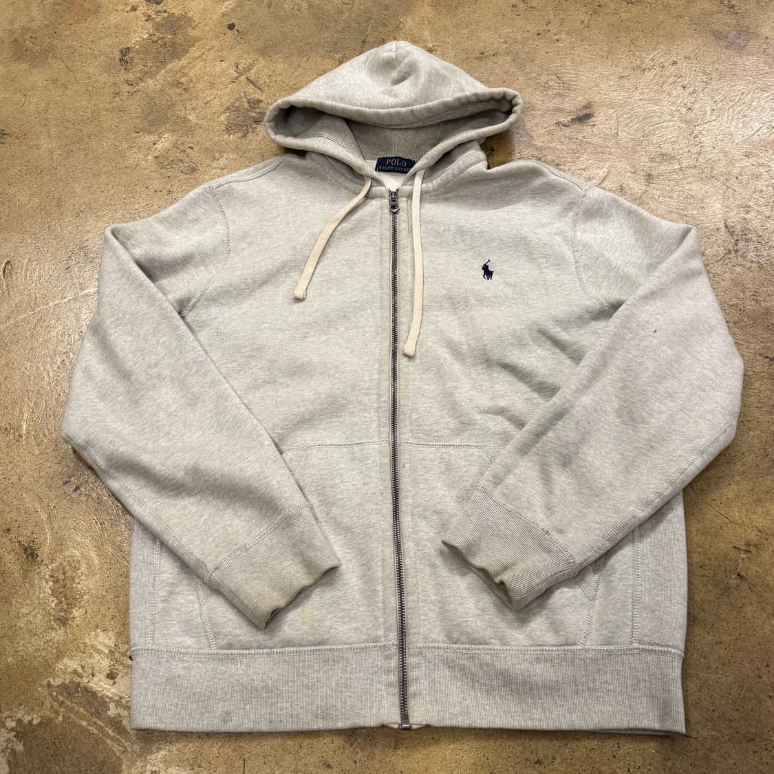 폴로 랄프로렌 그레이 후드집업 상품이미지2