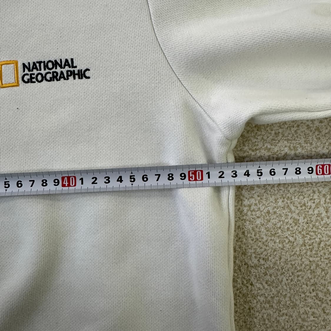 L 네셔널지오그래픽 화이트 맨투맨 0319D 상품이미지8